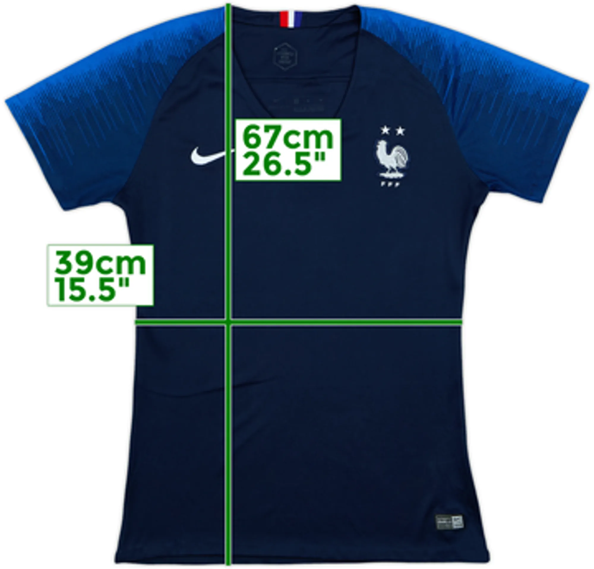 2018 France Home Shirt - 8/10 - (Women's XS)