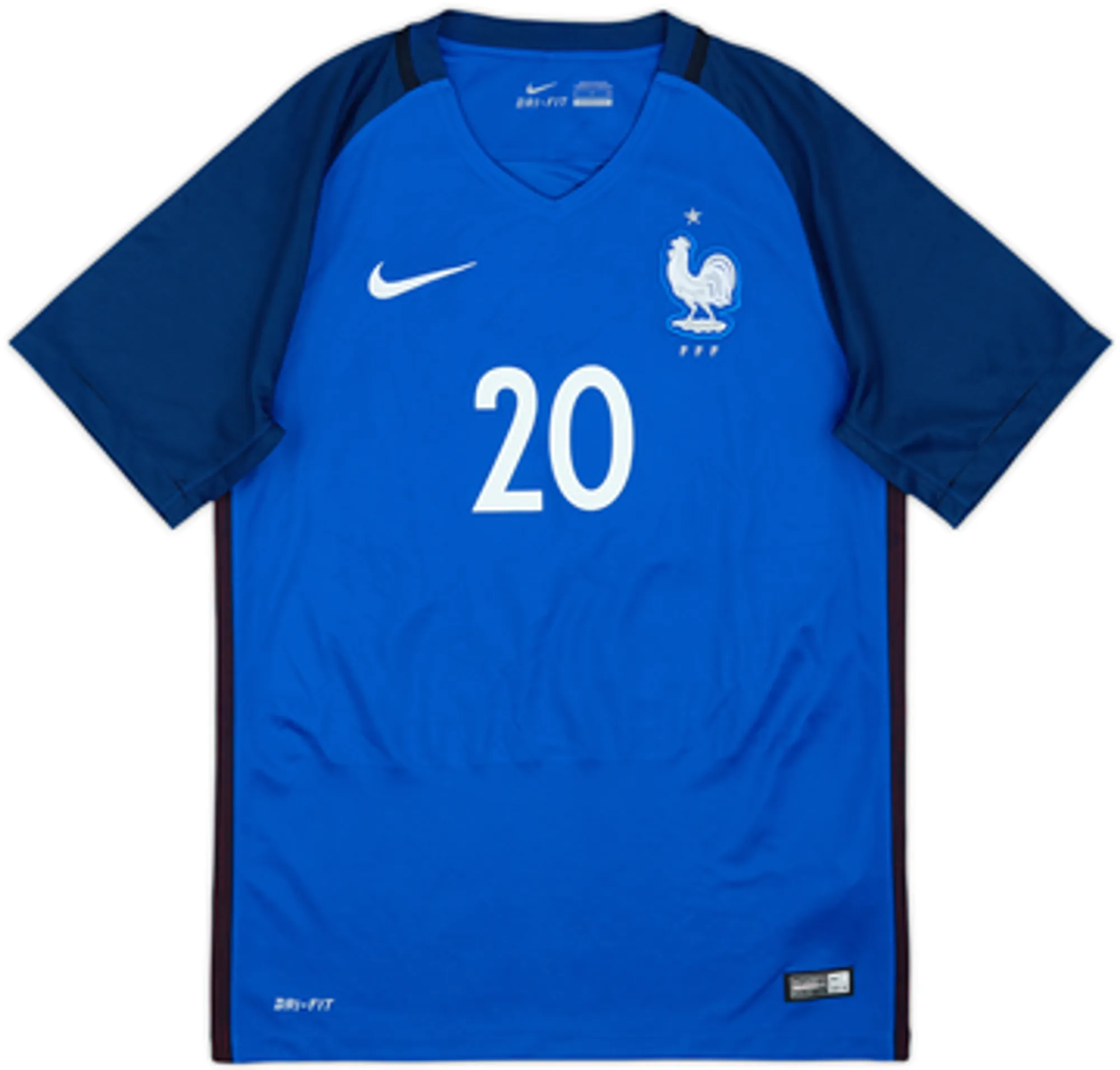 2016-17 France Home Shirt Mbappe #20 - 10/10 - (L)