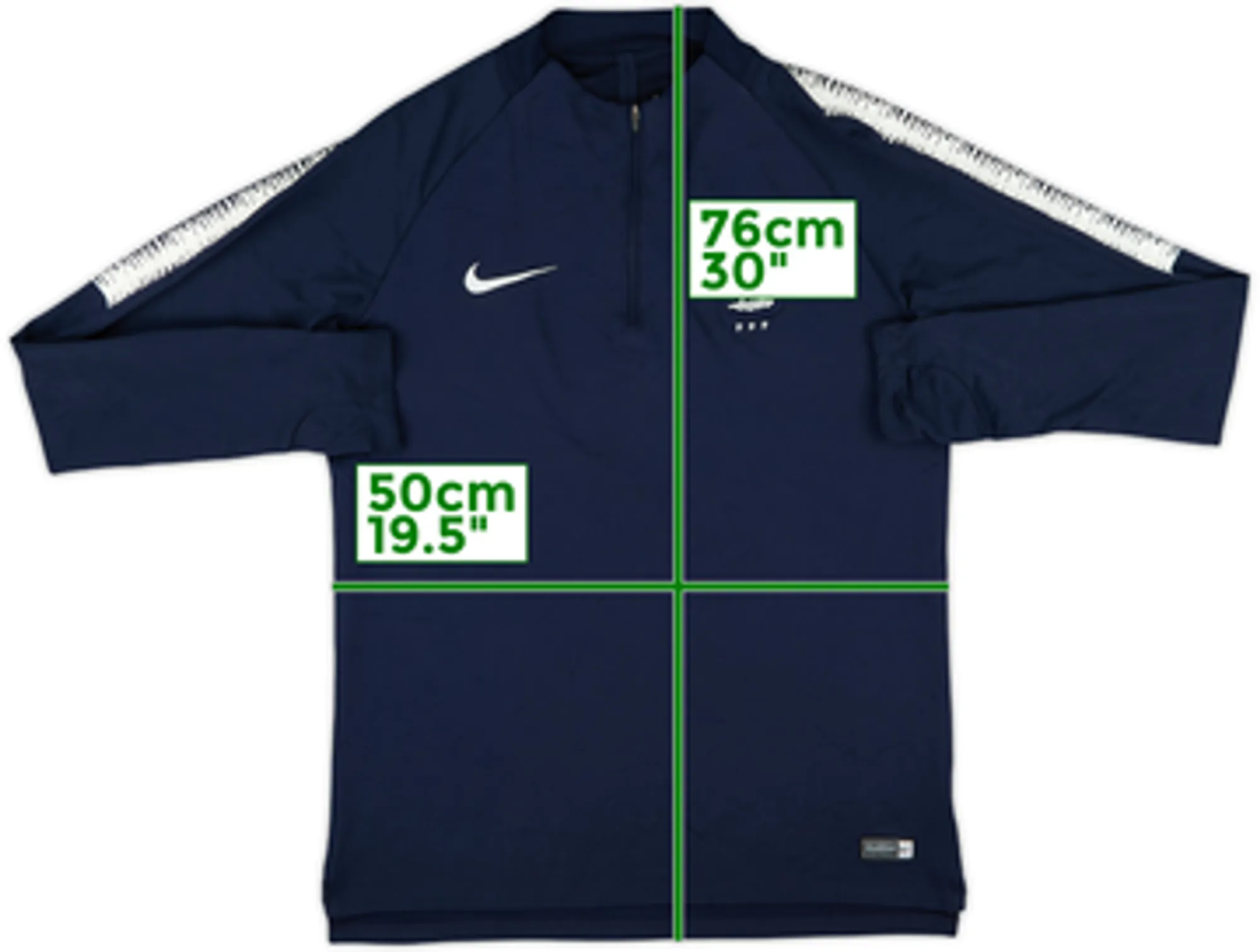 2018-19 France Nike 1/4 Zip Training Top - 7/10 - (M)