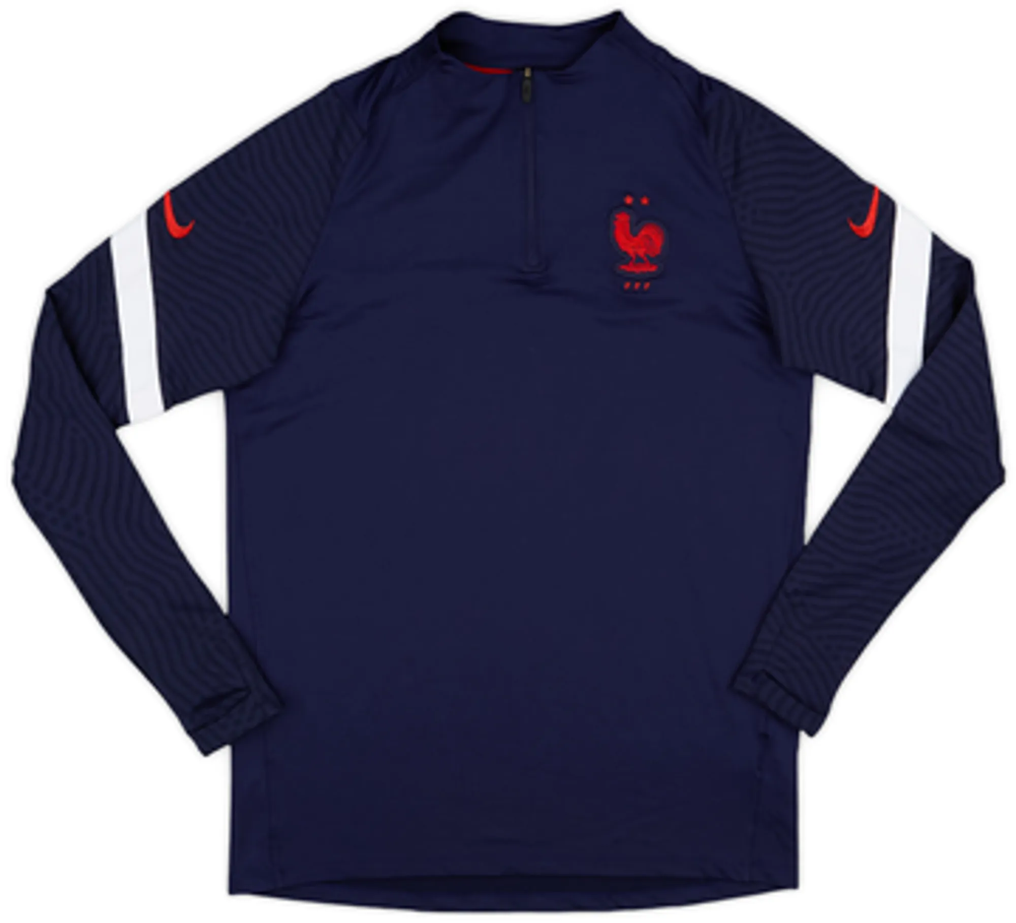 2020-21 France Nike 1/4 Zip Sweat Top - 9/10 - (M)