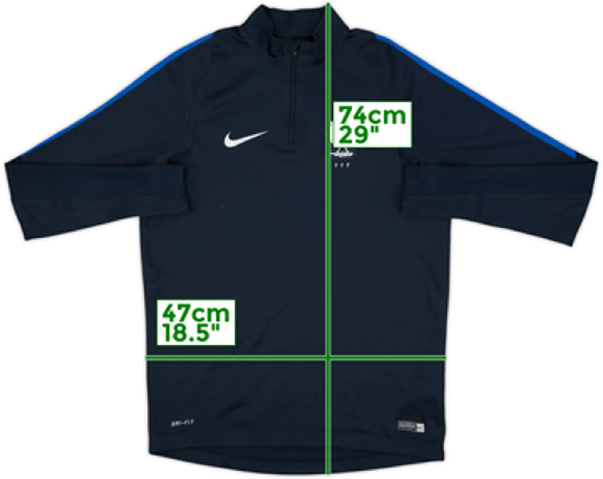 2017-18 France Nike 1/4 Zip Drill Top - 8/10 - (M)