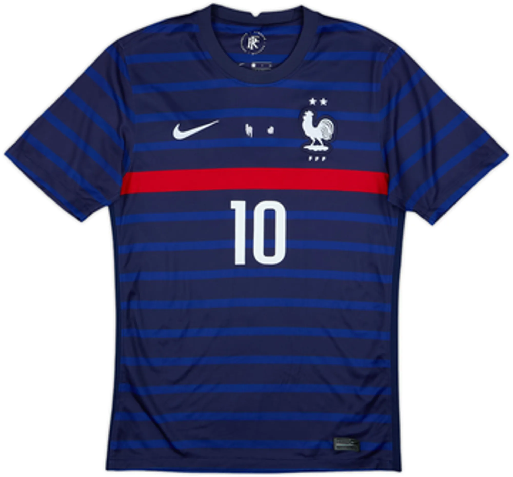 2020-21 France Home Shirt Mbappe #10 - 7/10 - (M)