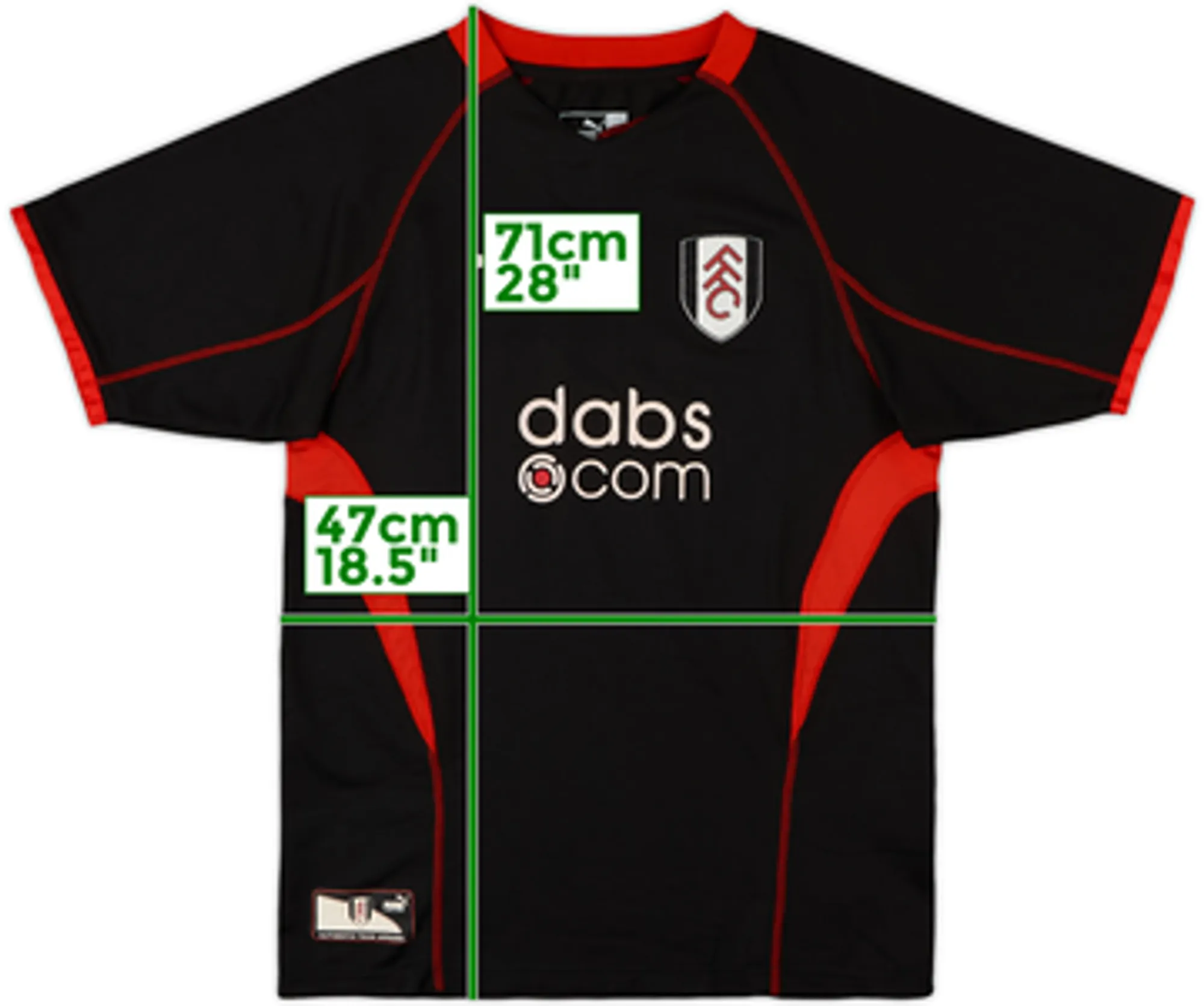 2003-04 Fulham Away Shirt - 9/10 - (XL. Boys)