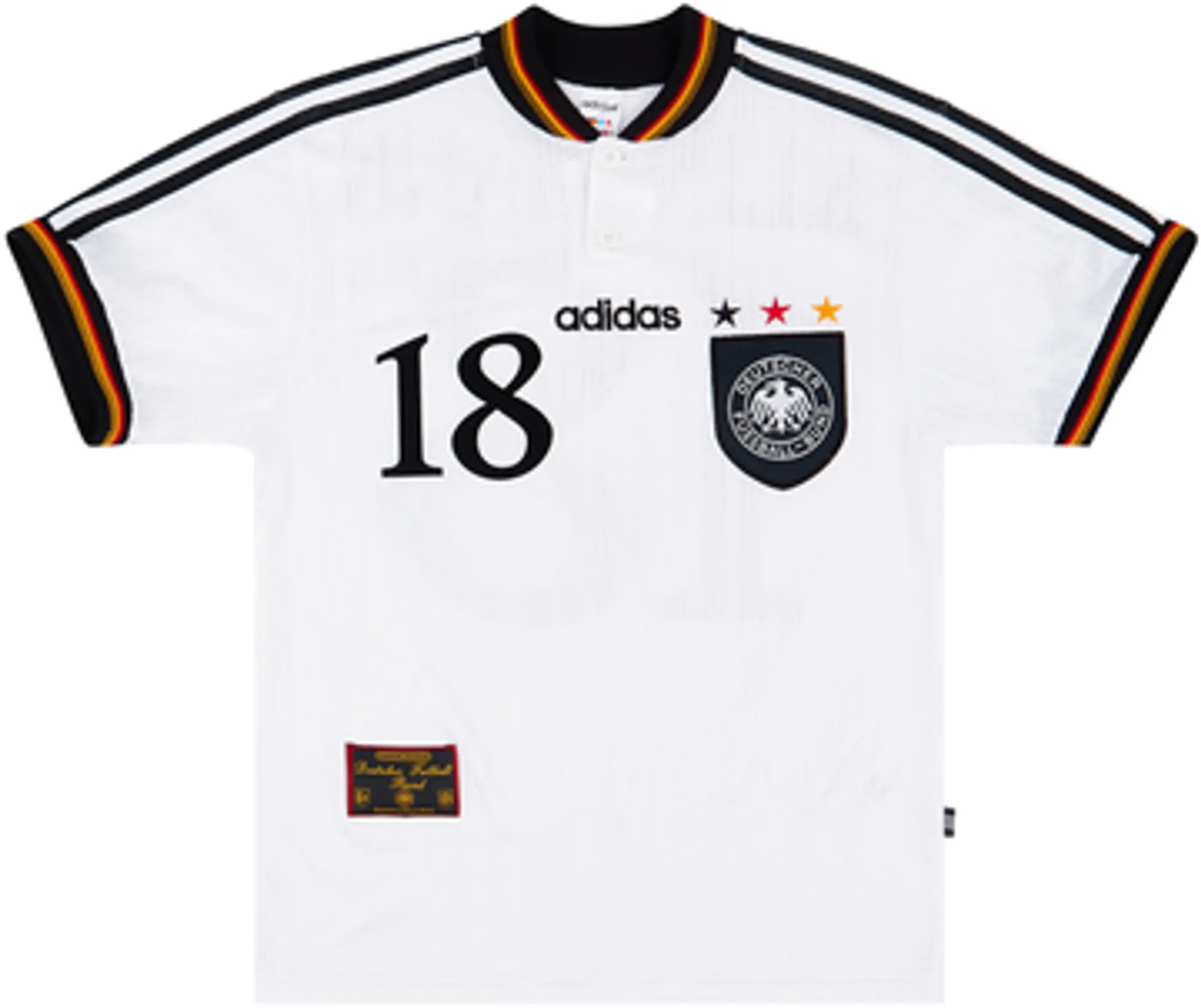1996-98 Germany Home Shirt Klinsmann #18EL