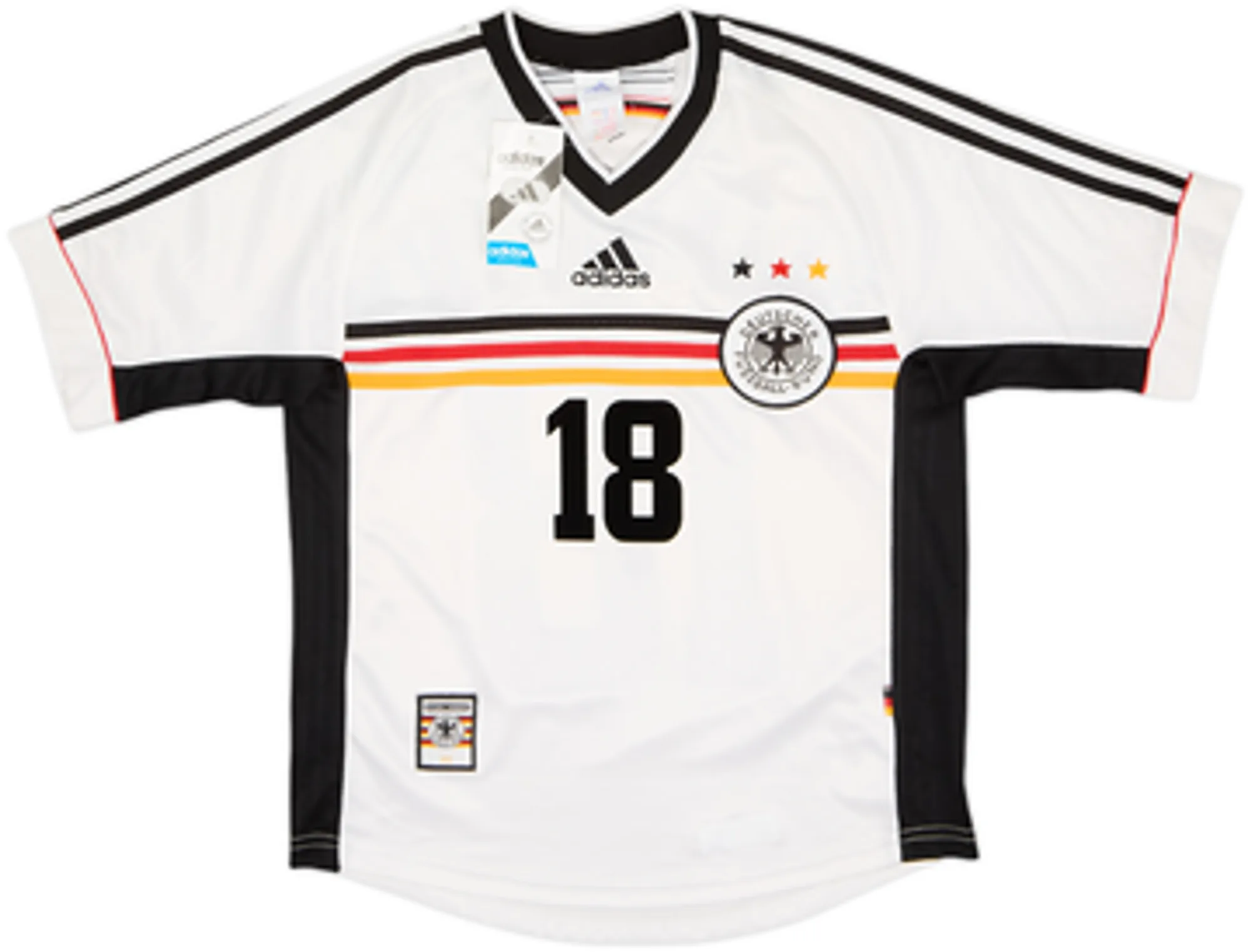 1998-00 Germany Home Shirt Klinsmann #18 (L)