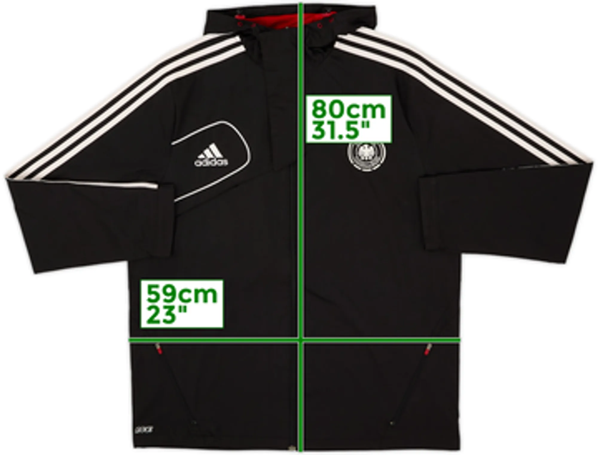 2011-12 Germany adidas Hooded Track Jacket - 7/10 - (M)