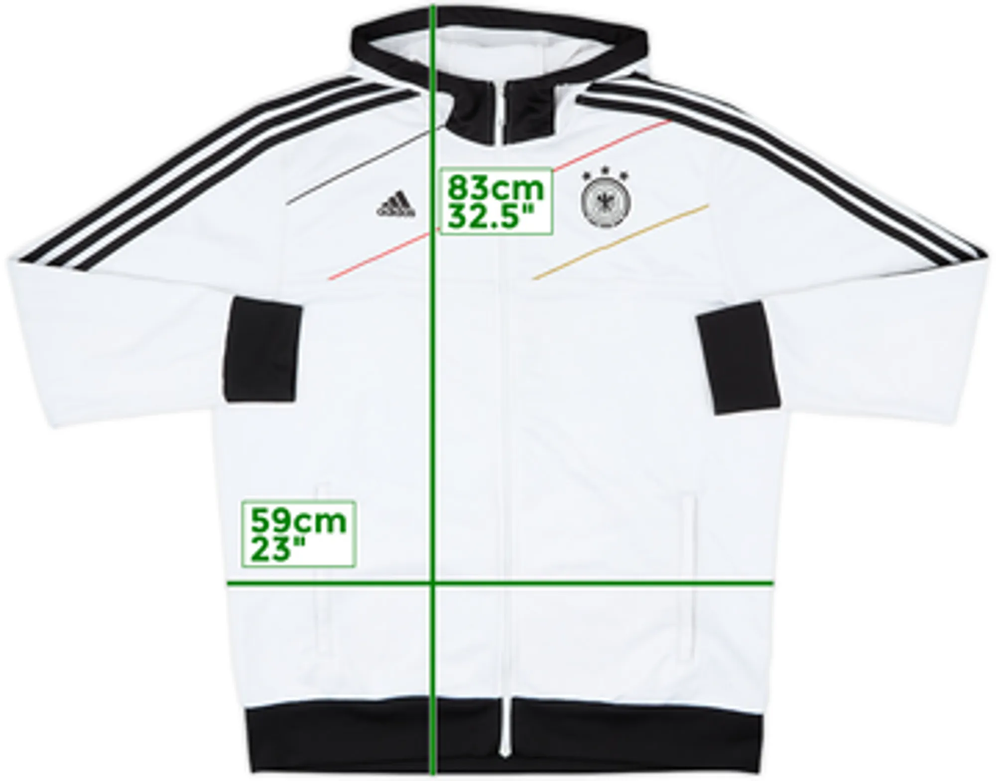 2012-13 Germany adidas Hooded Track Jacket - 8/10 - (XL)