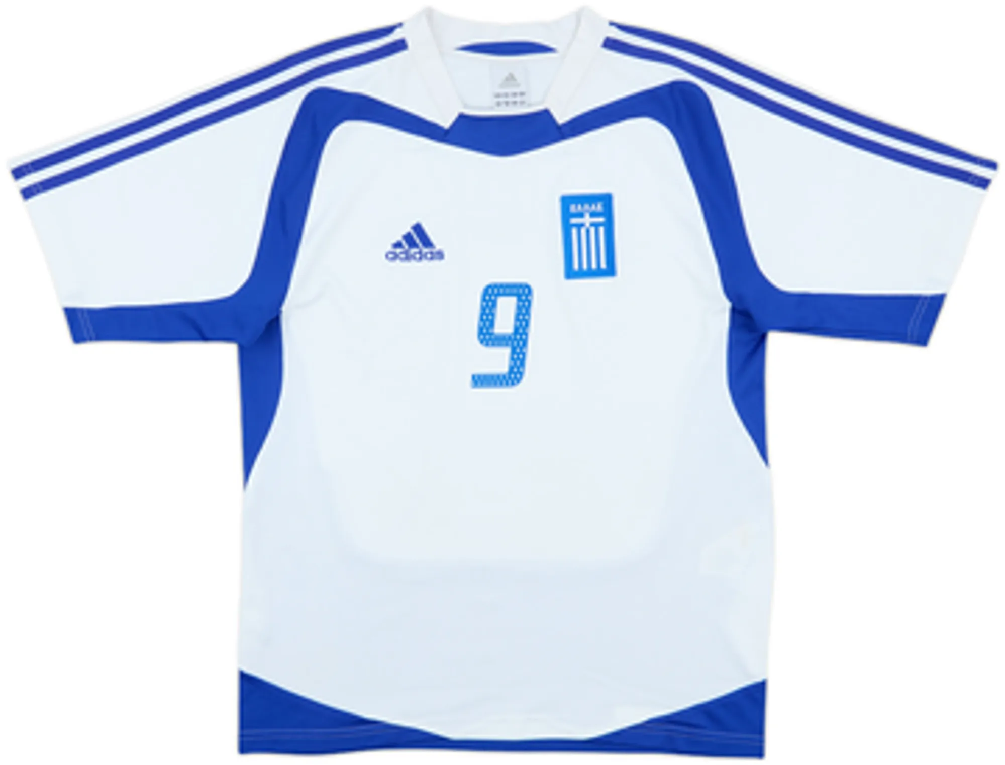 2004-06 Greece Away Shirt Charisteas #9 - 8/10 - (S)