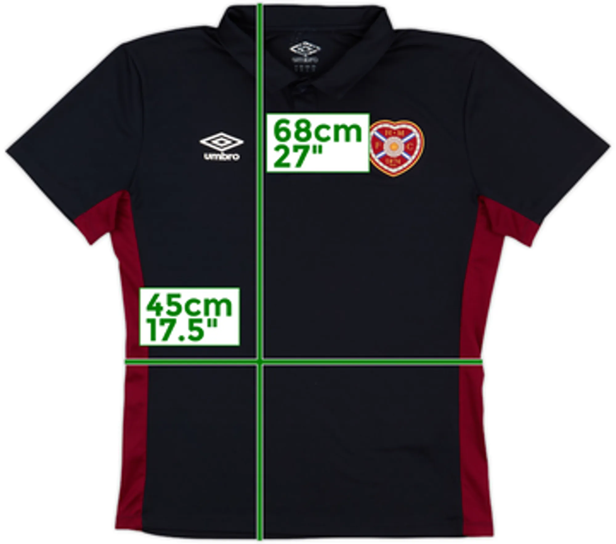 2011-12 Hearts Umbro Polo Shirt - 9/10 - (M)