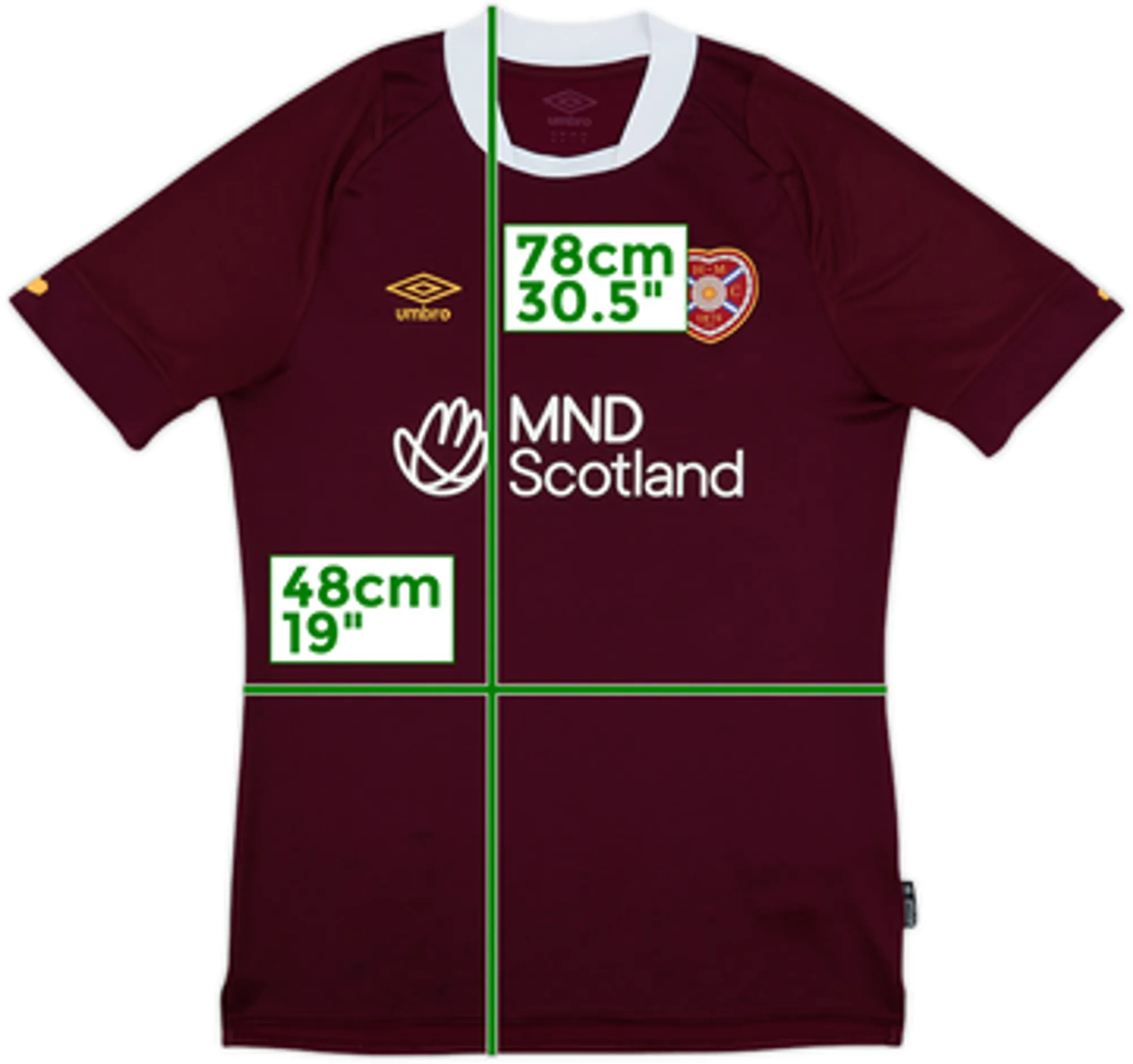 2022-23 Hearts Home Shirt - 7/10 - (M)