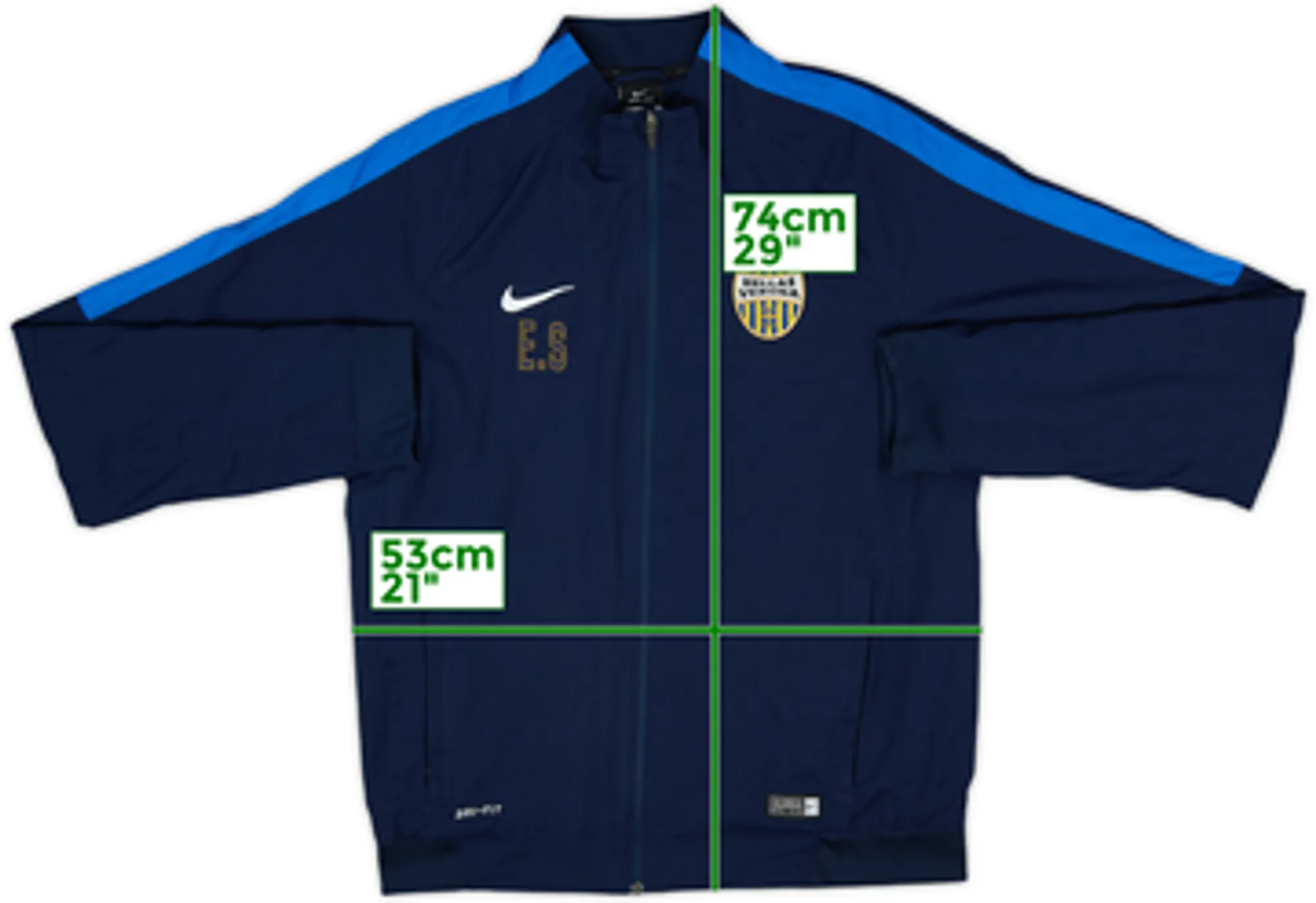 2015-16 Hellas Verona Staff Issue Nike Track Jacket E.S - 8/10 - (M)