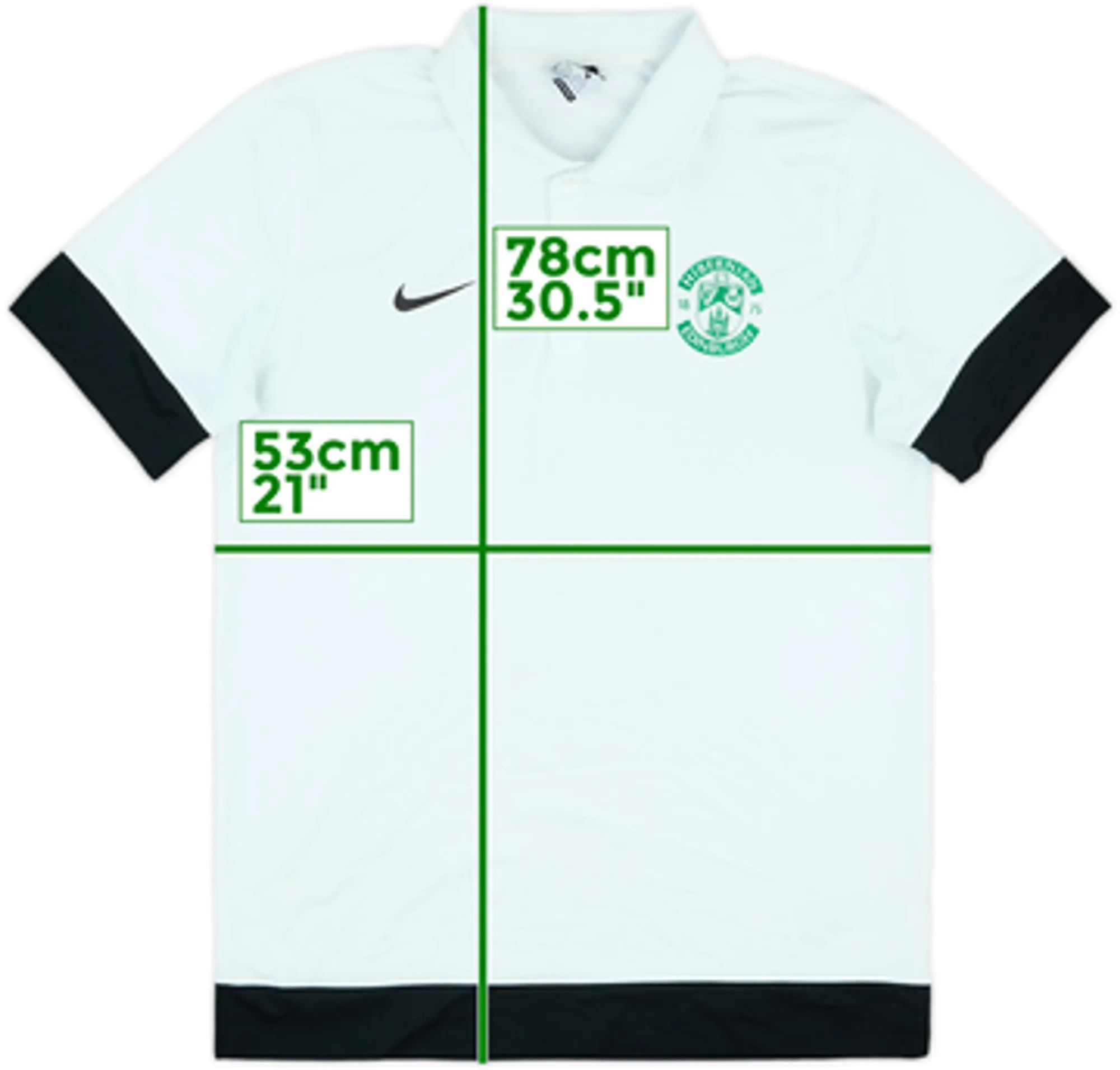 2013-14 Hibernian Nike Polo Shirt - 9/10 - (L)