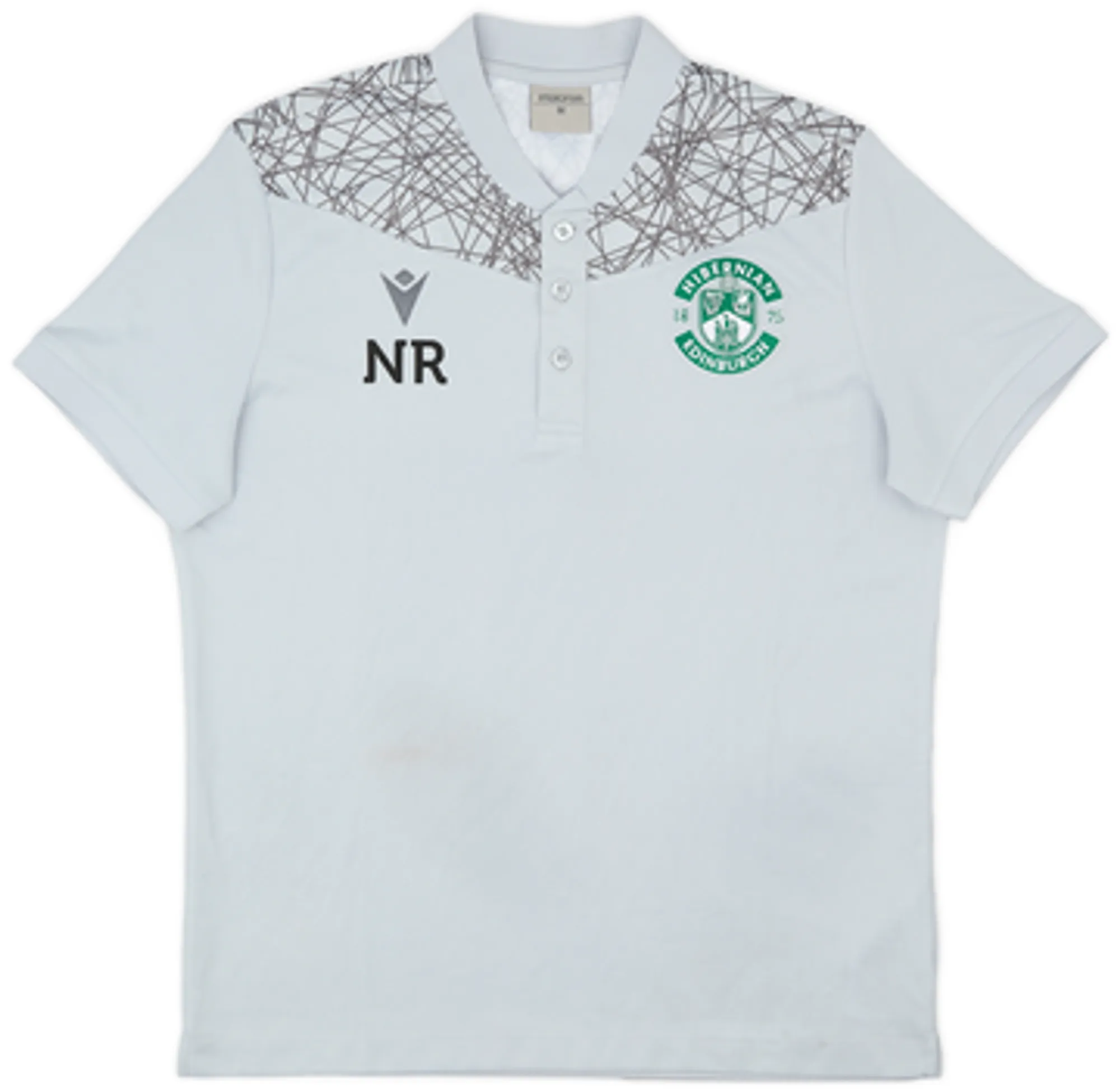 2018-19 Hibernian Staff Issue Macron Polo Shirt NR' - 6/10 - (M)