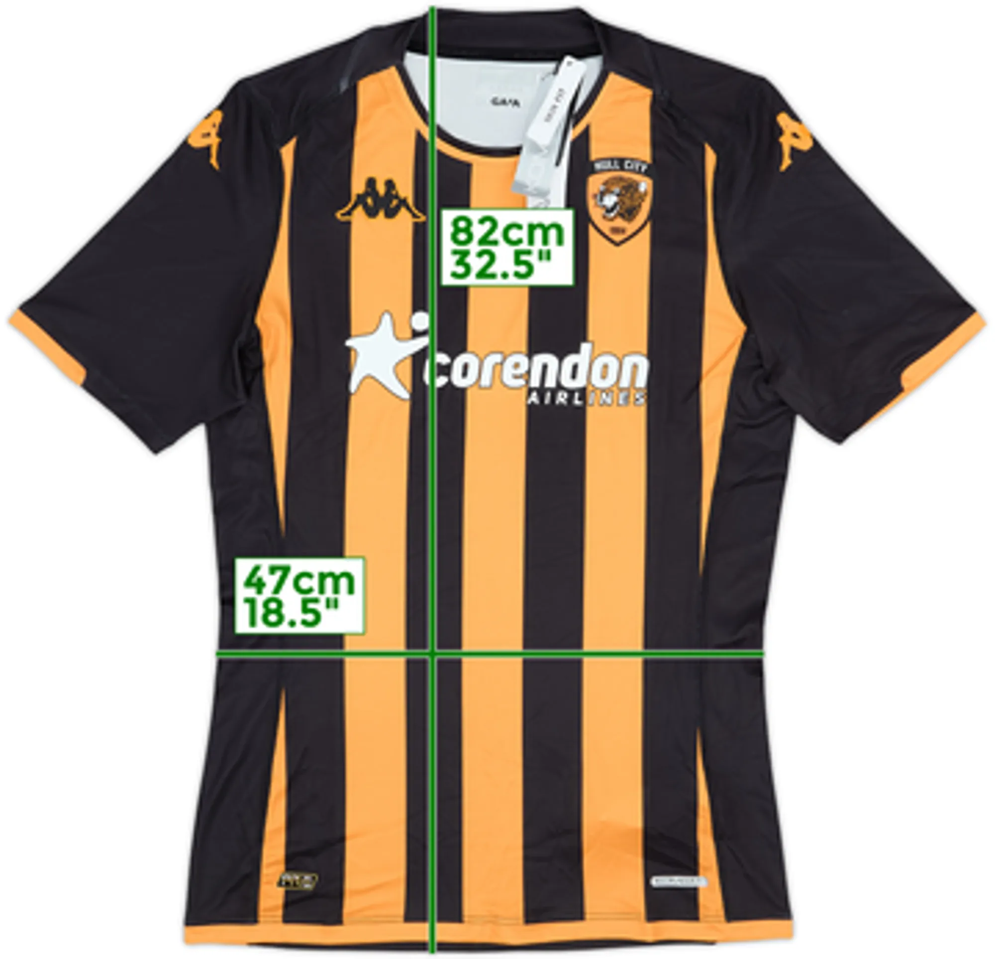 2023-24 Hull City Kappa Kombat Home Shirt (L)