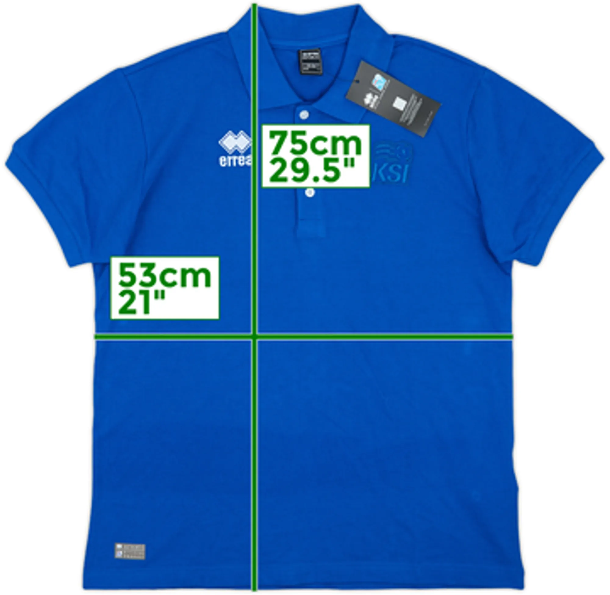 2016-17 Iceland Errea Polo Shirt (L)