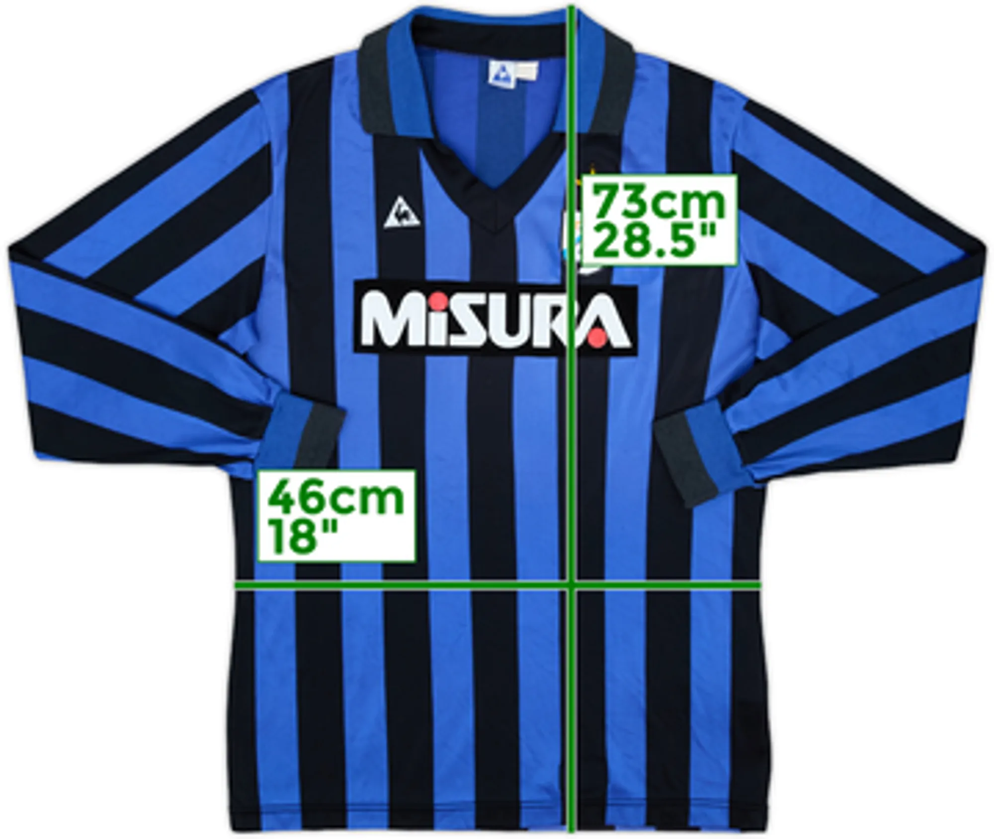1986-88 Inter Milan Home L/S Shirt - 8/10 - (L)