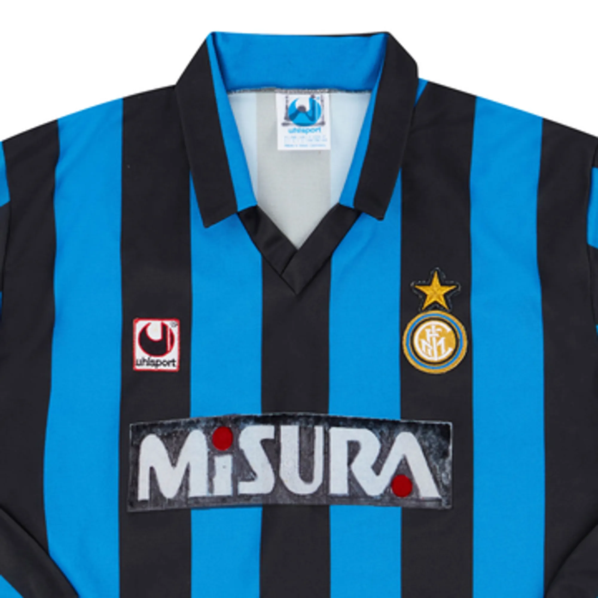1990-91 Inter Milan Home L/S Shirt - 6/10 - (L)