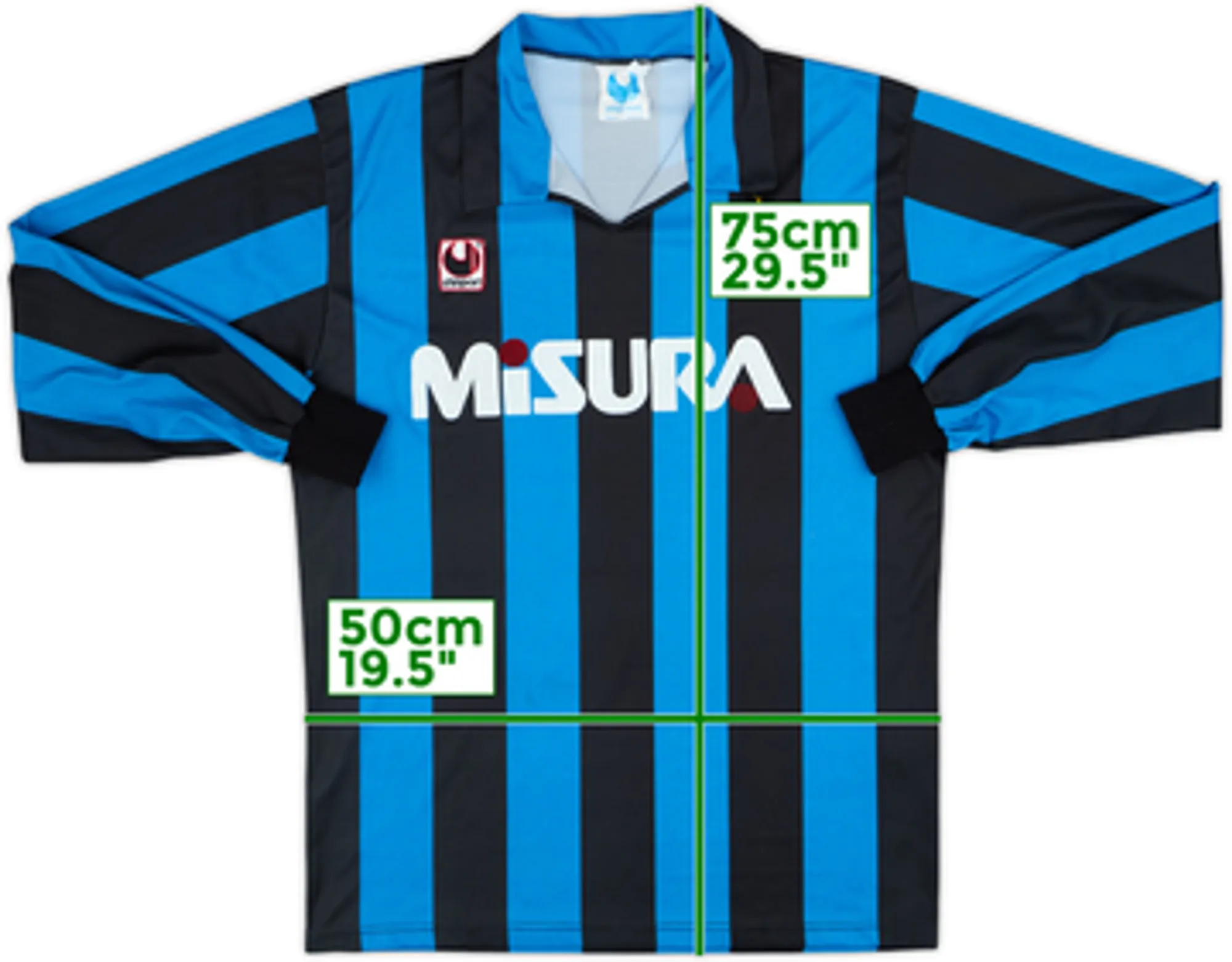 1990-91 Inter Milan Home L/S Shirt - 9/10 - (L)