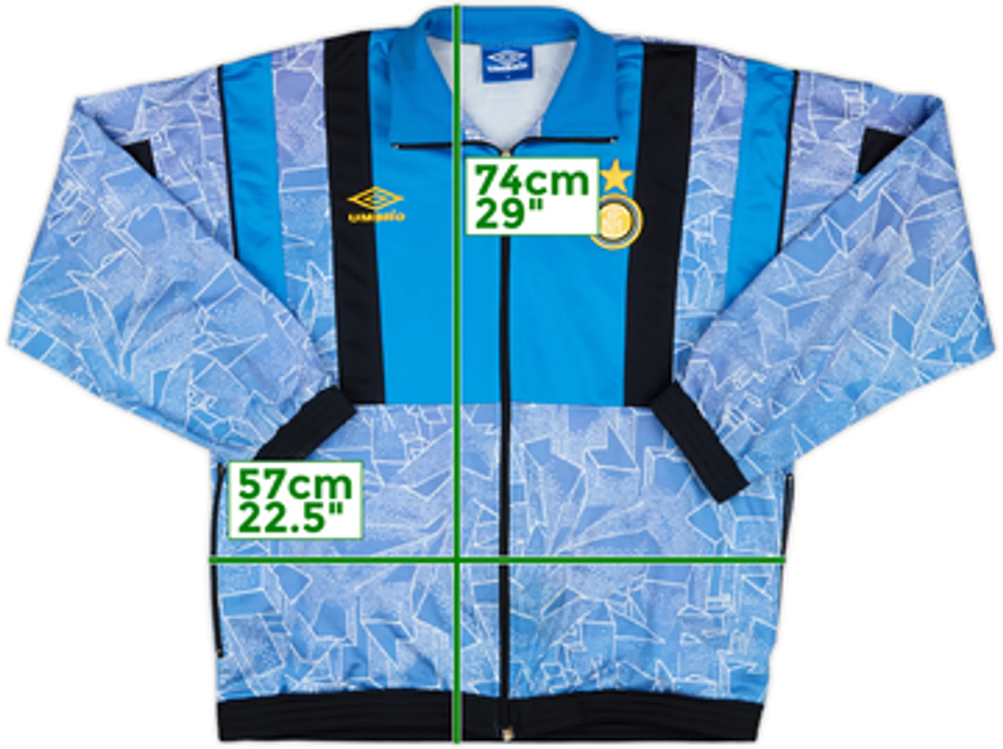 1997-98 Inter Milan Umbro Track Jacket - 8/10 - (M)
