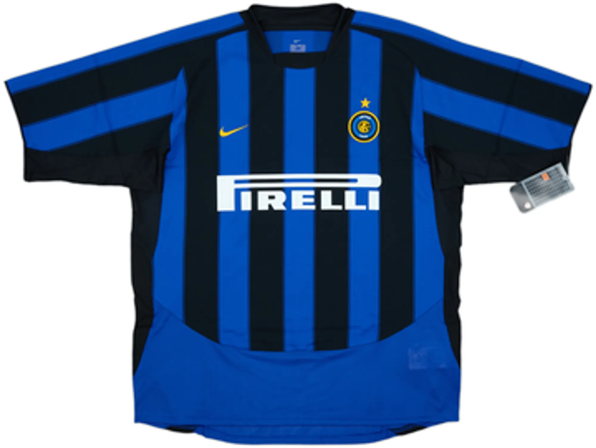 2003-04 Inter Milan Player Issue Home Shirt J.Zanetti #4 (XL)