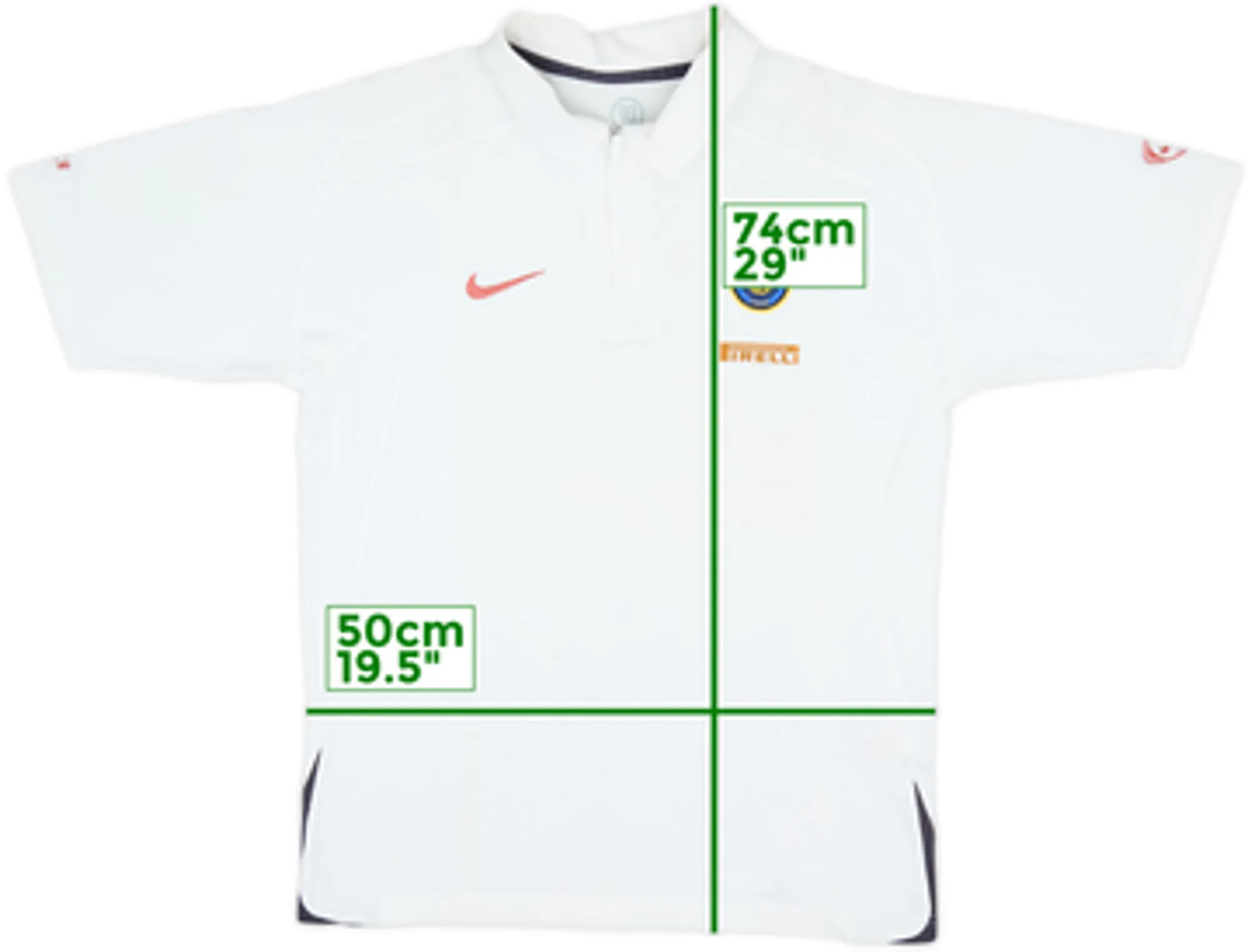 2005-06 Inter Milan Nike 1/4 Zip Polo Shirt - 6/10 - (M)