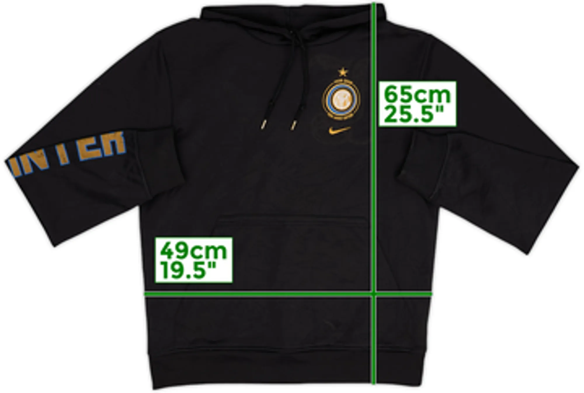 2008-09 Inter Milan Nike Hooded Sweat Top - 7/10 - (M)