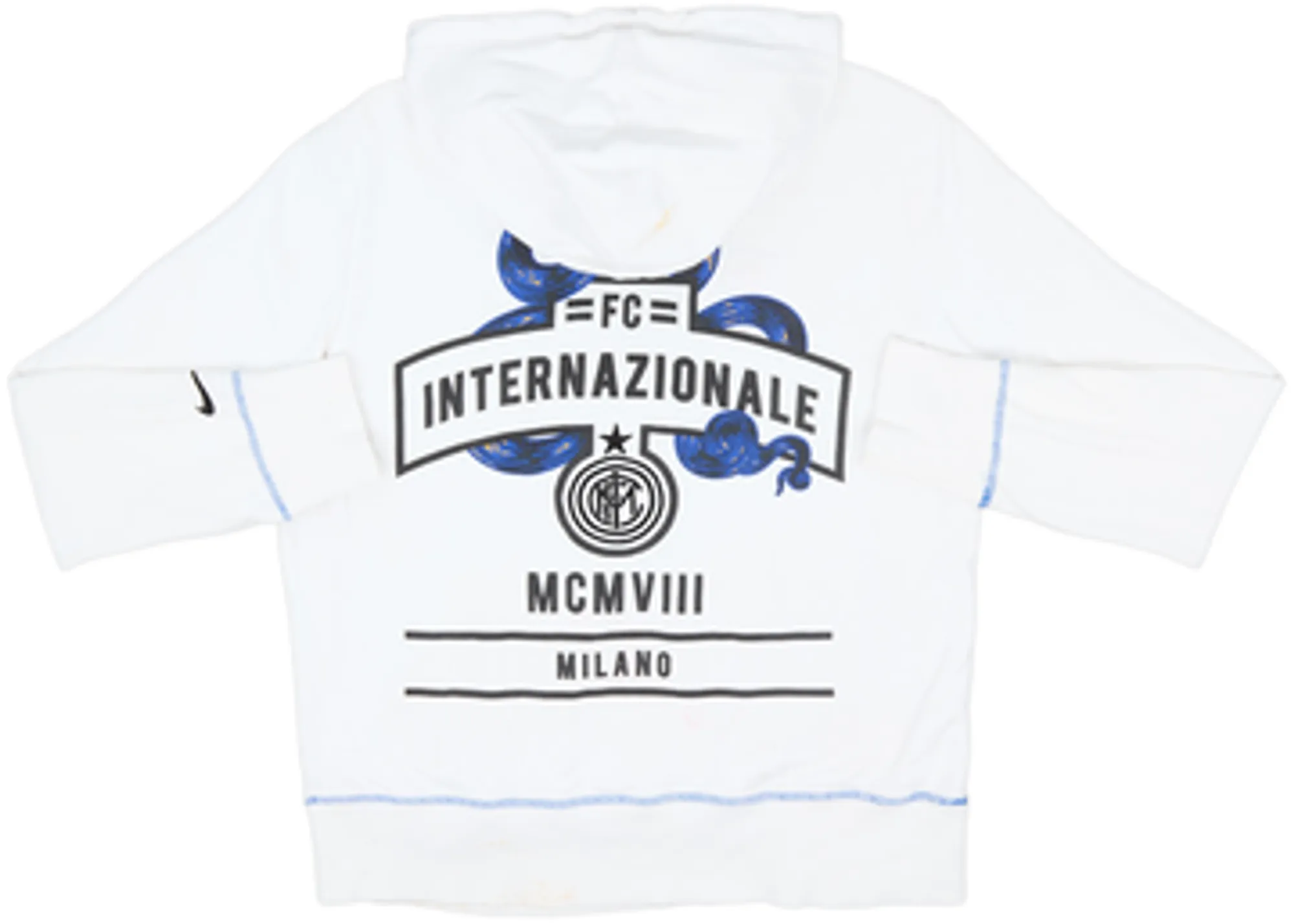 2011-12 Inter Milan Nike Hooded Top - 6/10 - (M)