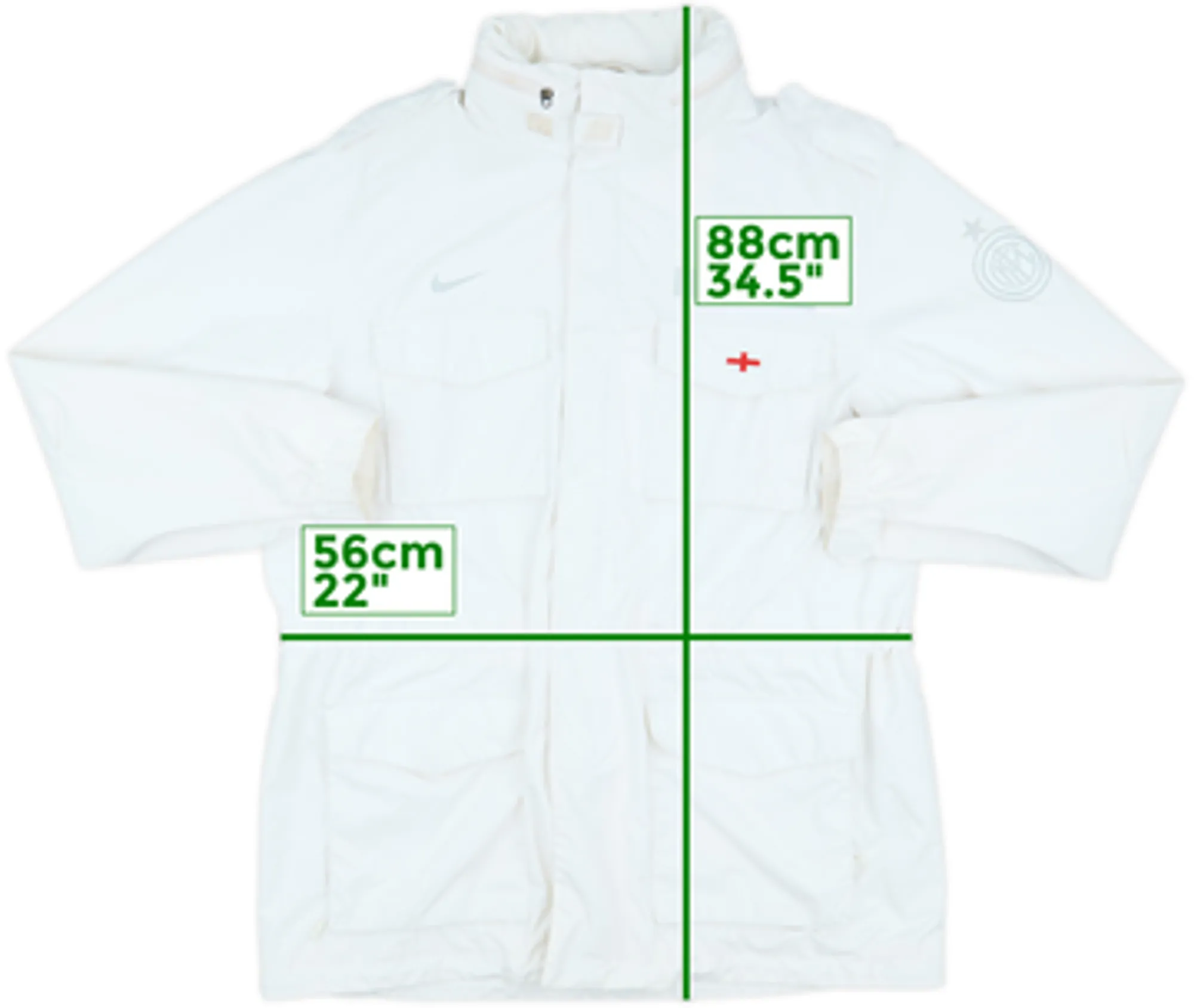 2011-12 Inter Milan Nike Hooded Rain Jacket - 8/10 - (XL)