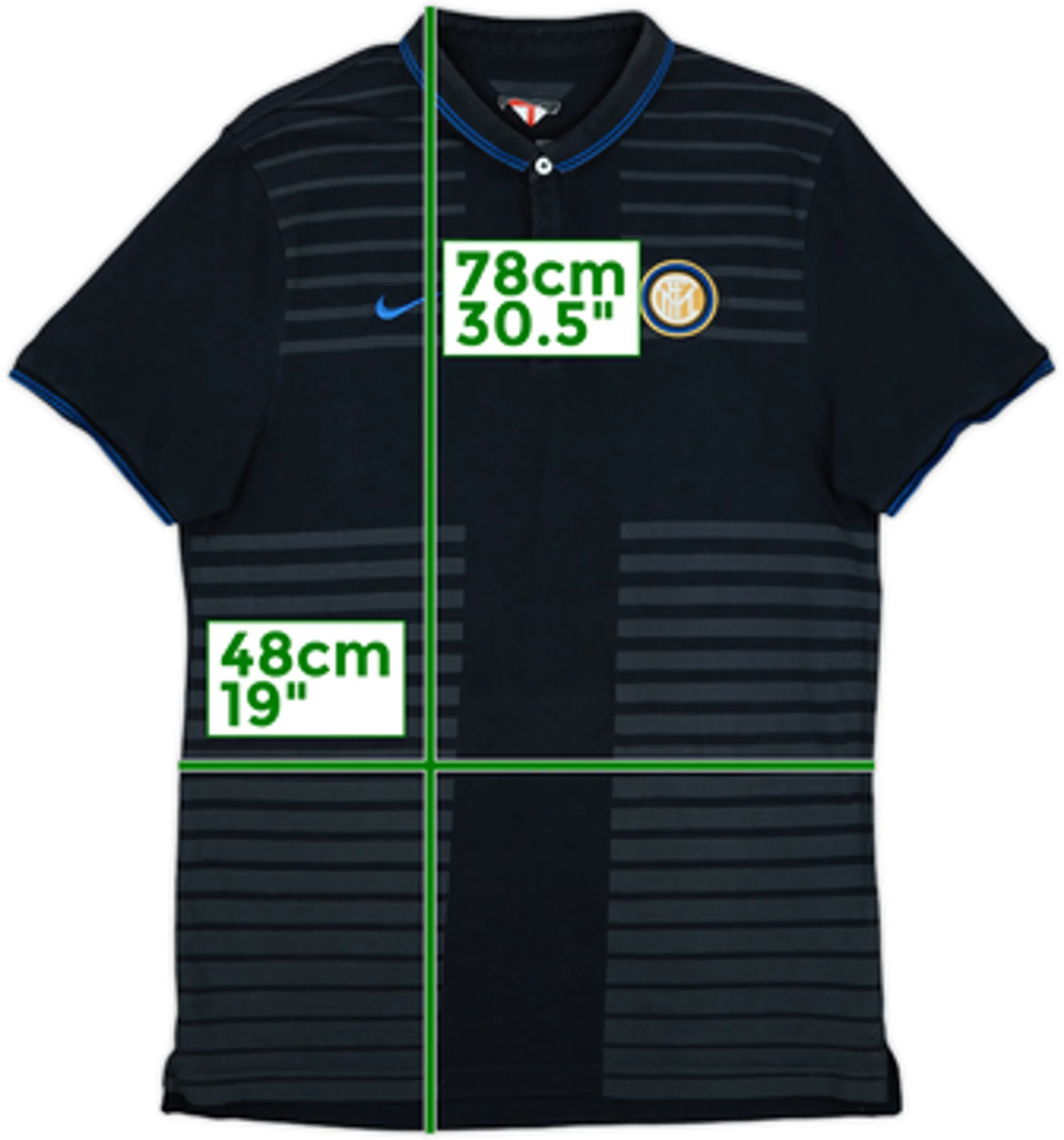 2014-15 Inter Milan Nike Polo Shirt - 8/10 - (L)