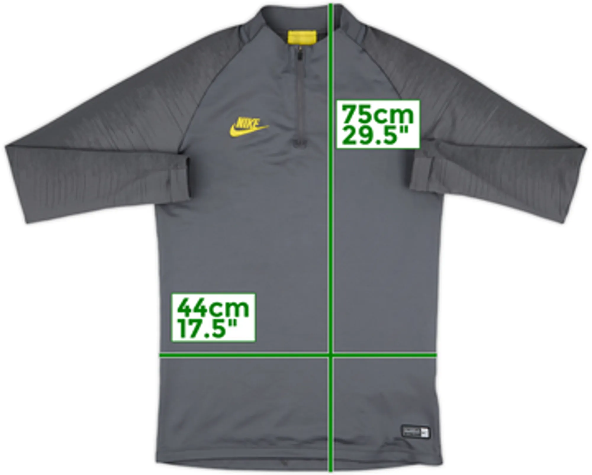 2019-20 Inter Milan Nike 1/4 Zip Sweat Top - 9/10 - (S)