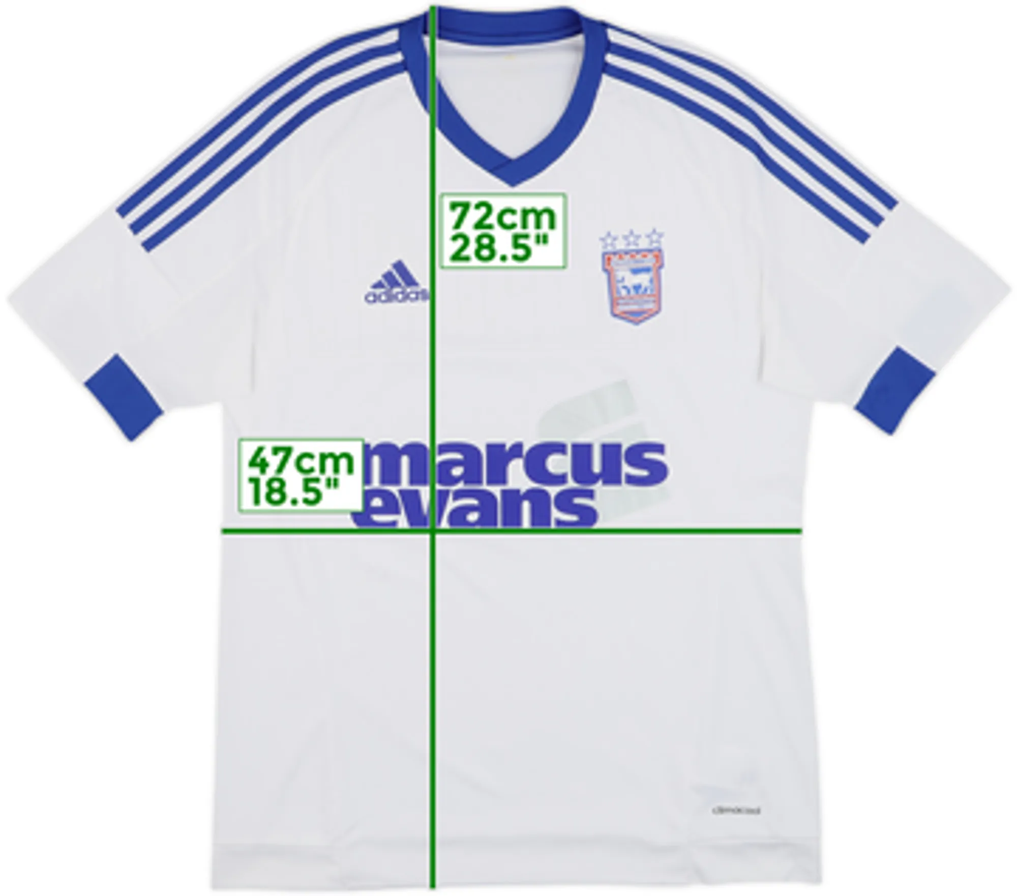 2016-17 Ipswich Away Shirt - 8/10 - (M)