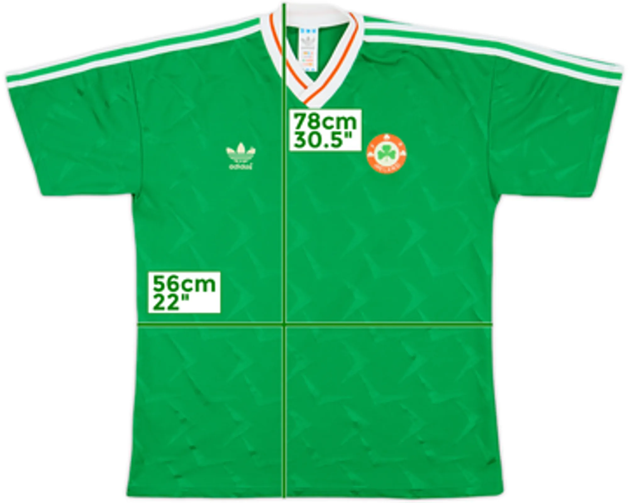 1990-92 Ireland Home Shirt - 8/10 - (L)