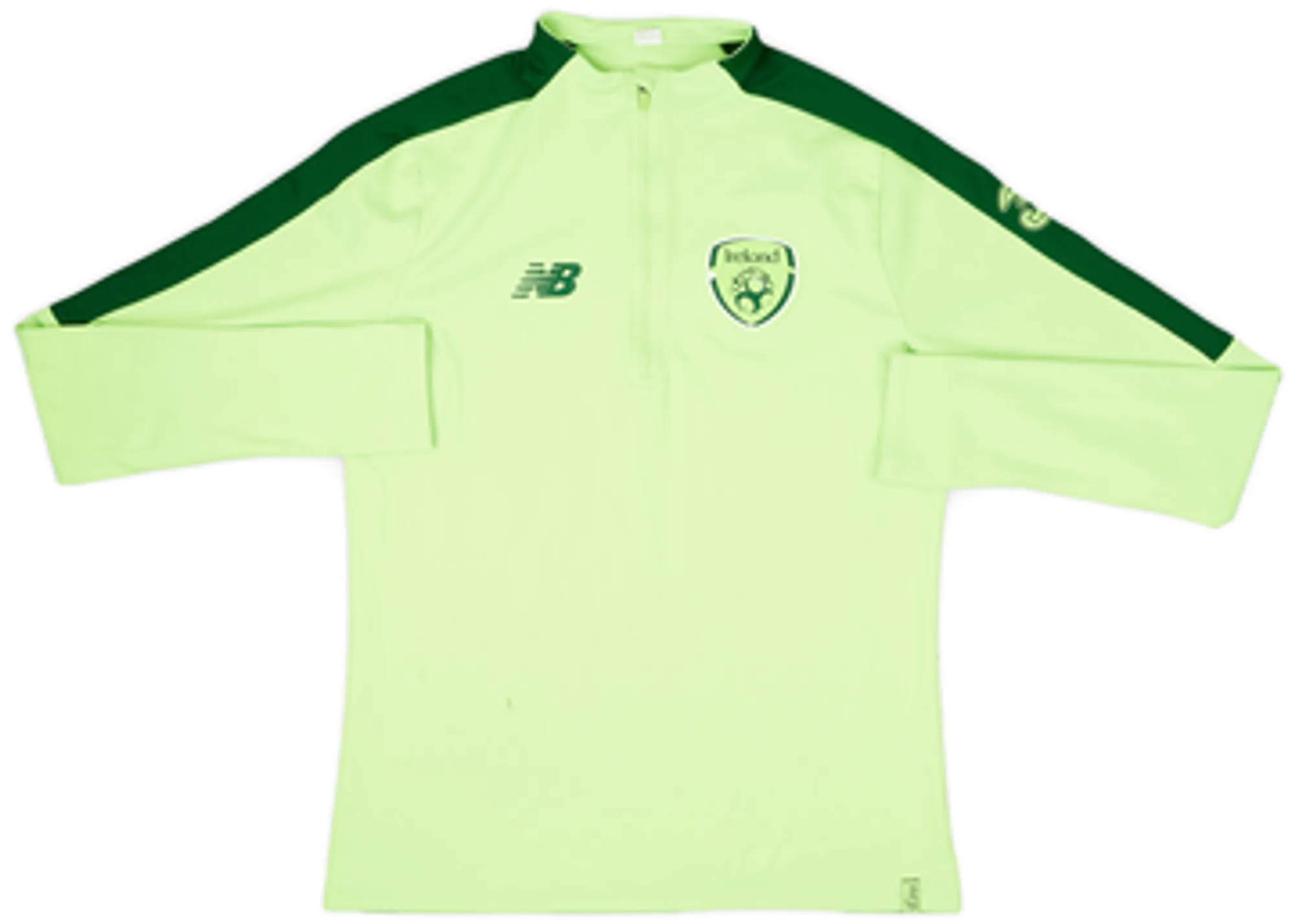 2018-19 Ireland New Balance 1/4 Zip Training Top - 7/10 - (M)