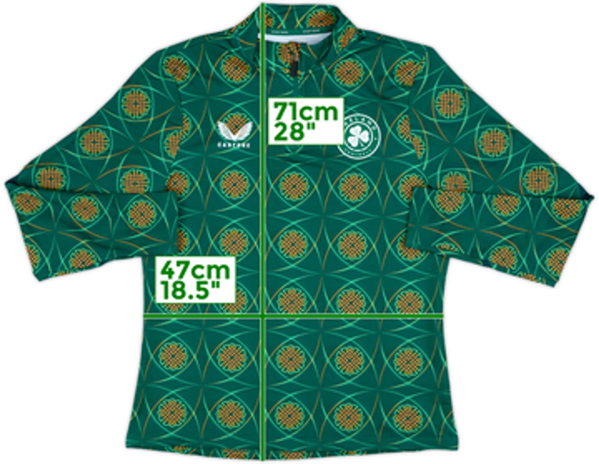 2023-24 Ireland Castore 1/4 Zip Training Top - 10/10 - (Women's M)