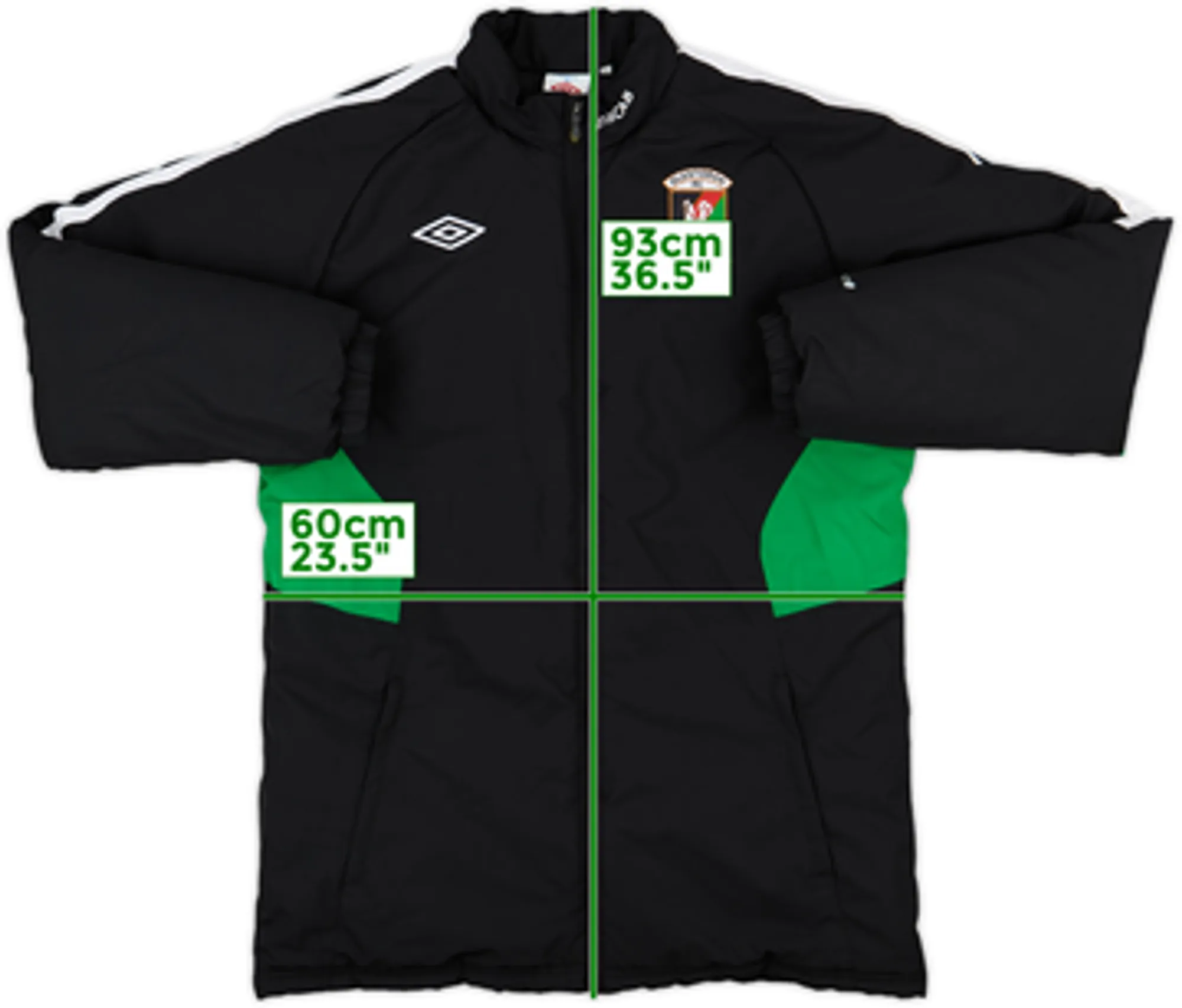 2010-11 Glentoran Umbro Padded Bench Coat - 8/10 - (L)