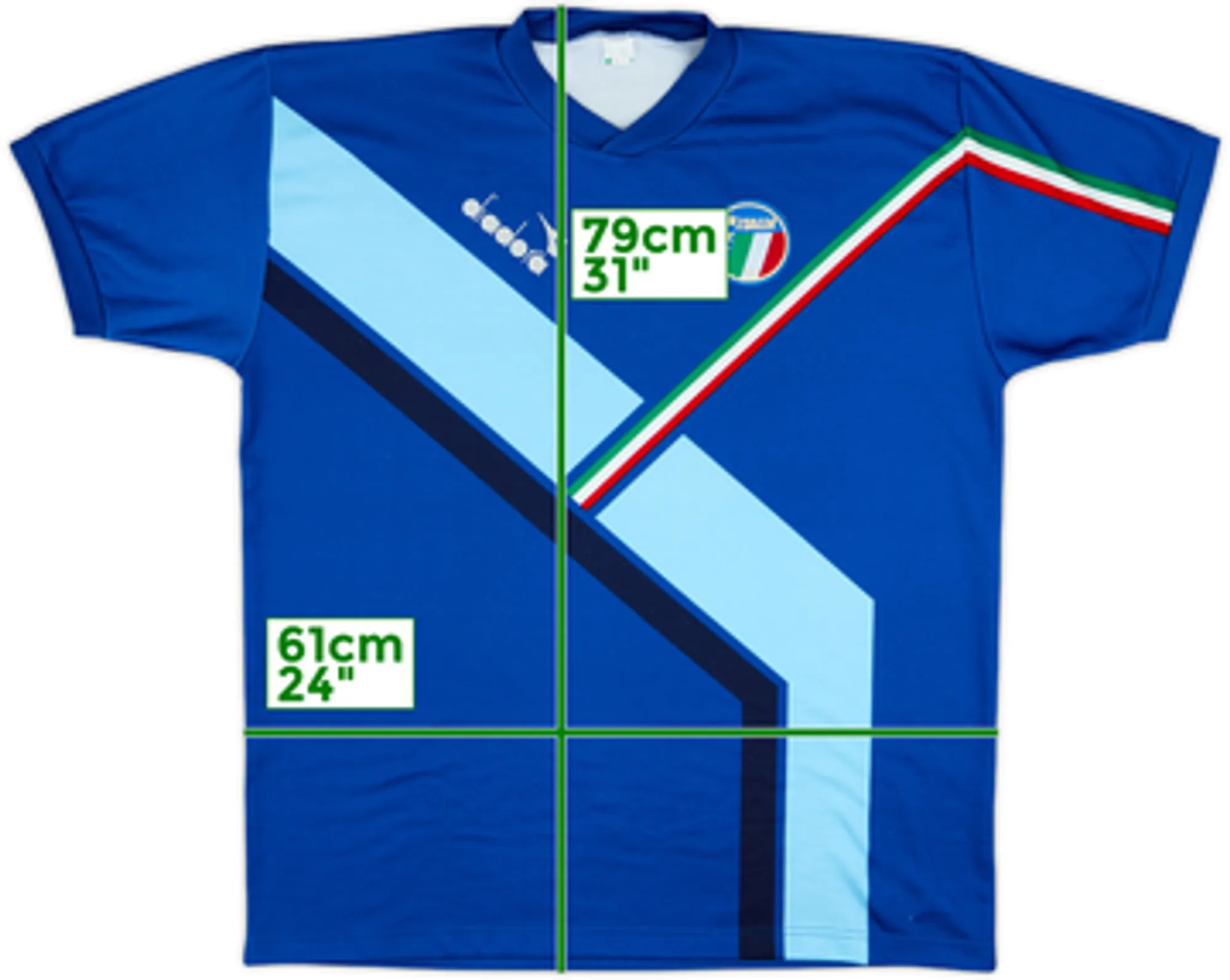 1990-91 Italy Diadora Training Shirt - 7/10 - (XL)