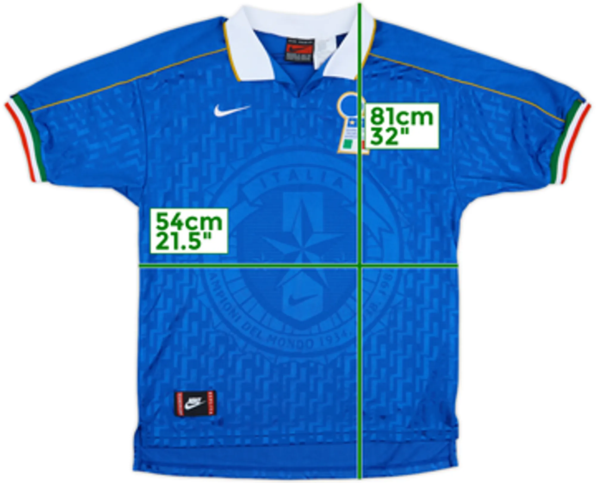 1994-96 Italy Home Shirt - 9/10 - (L)
