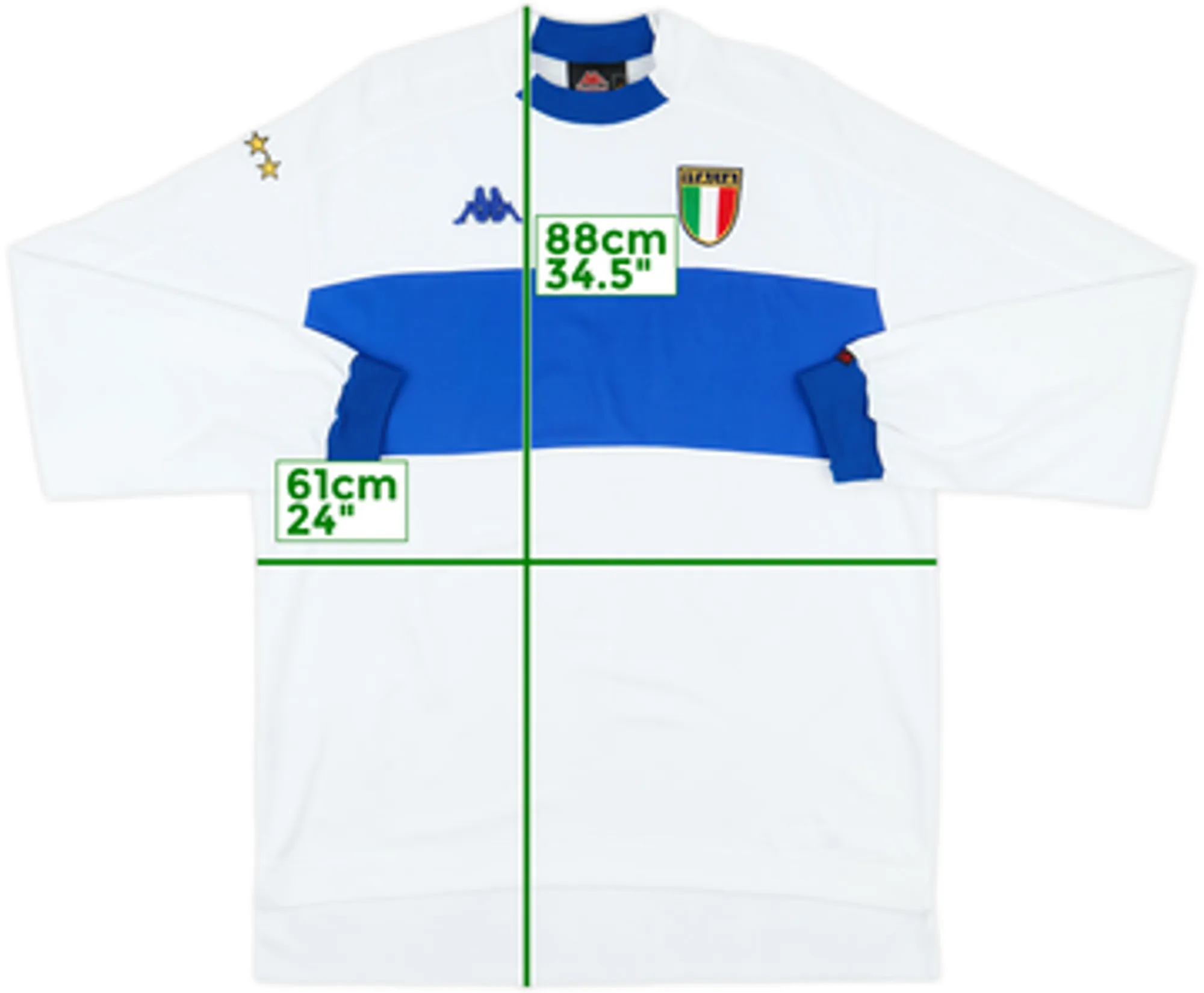 1998-00 Italy Away L/S Shirt - 6/10 - (XL)