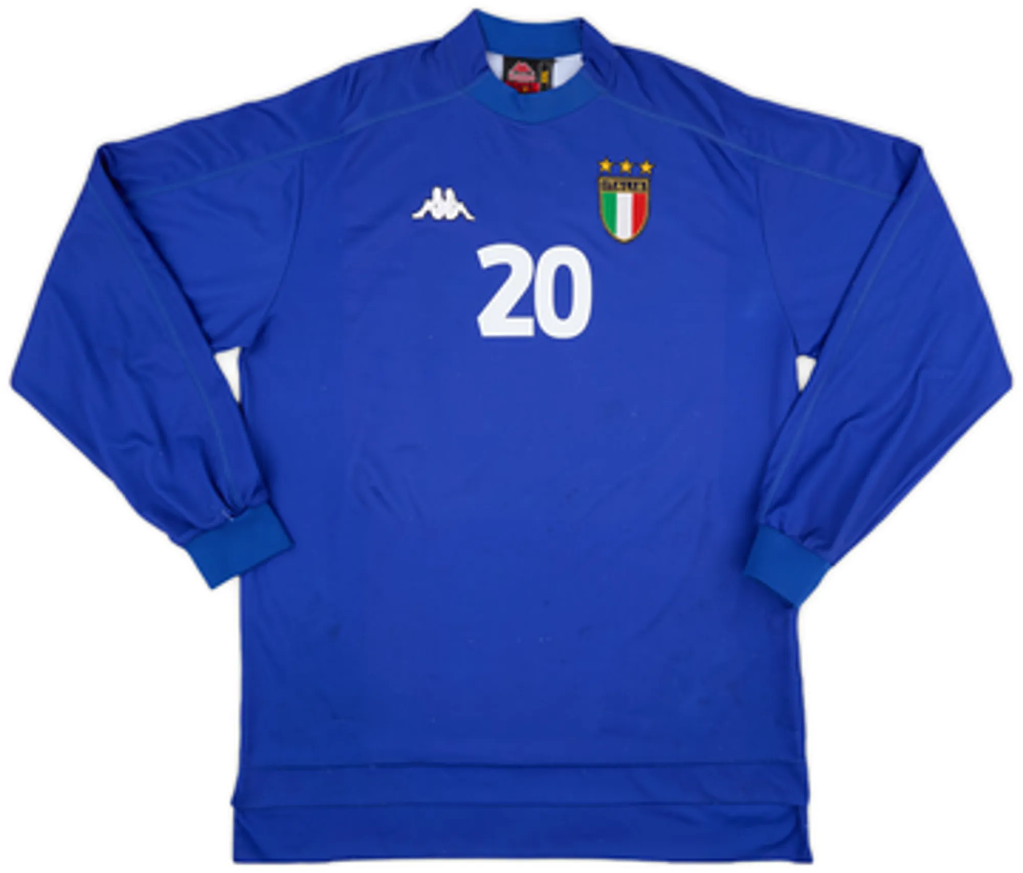 1998-99 Italy Home L/S Shirt Totti #20 - 7/10 - (XL)