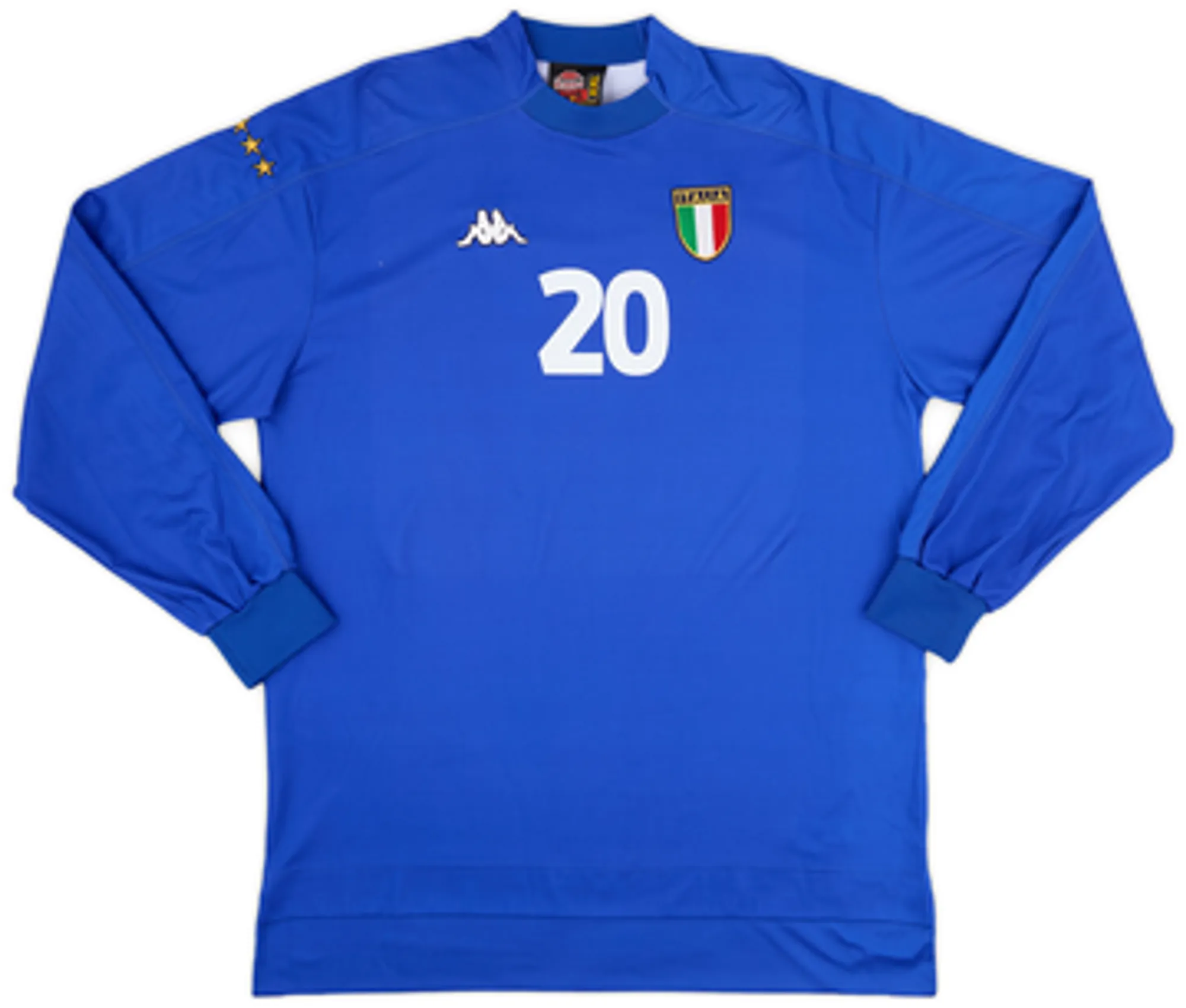 1998-99 Italy Home L/S Shirt Totti #20 - 8/10 - (XXL)