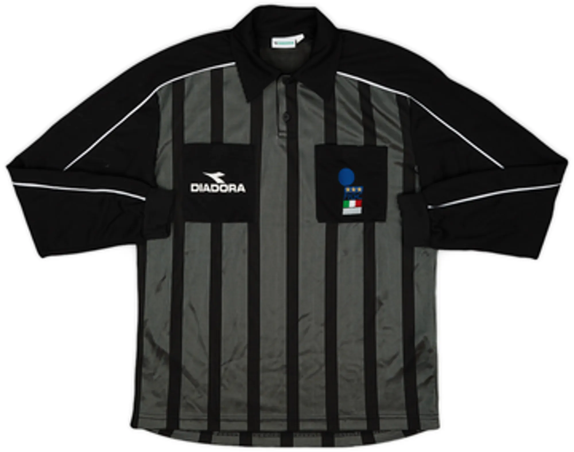1999-00 Italy Diadora FIGC Referee L/S Shirt - 6/10 - (L)