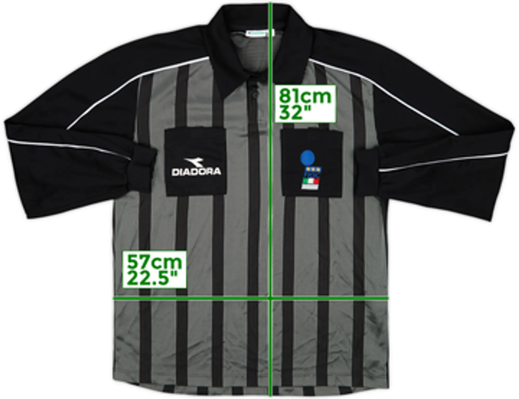 1999-00 Italy Diadora Referee L/S Shirt - 8/10 - (XL)
