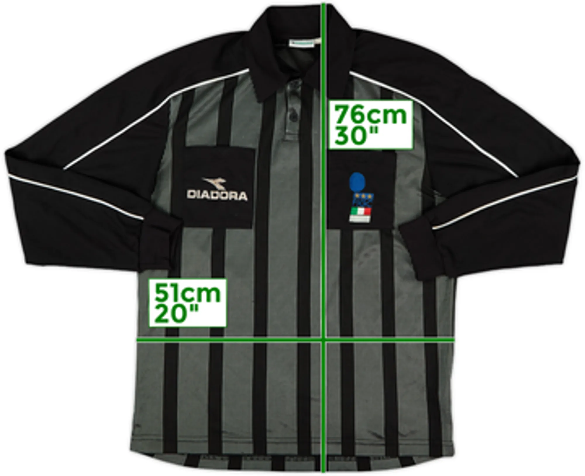 1999-00 Italy Diadora Referee L/S Shirt - 7/10 - (L)