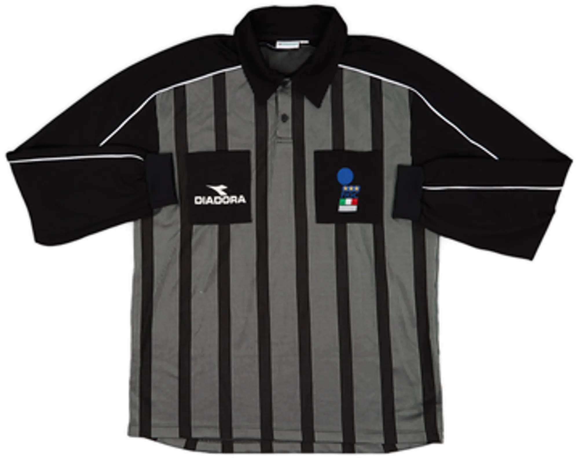1999-00 Italy FIGC Diadora Referee L/S Shirt - 6/10 - (XL)