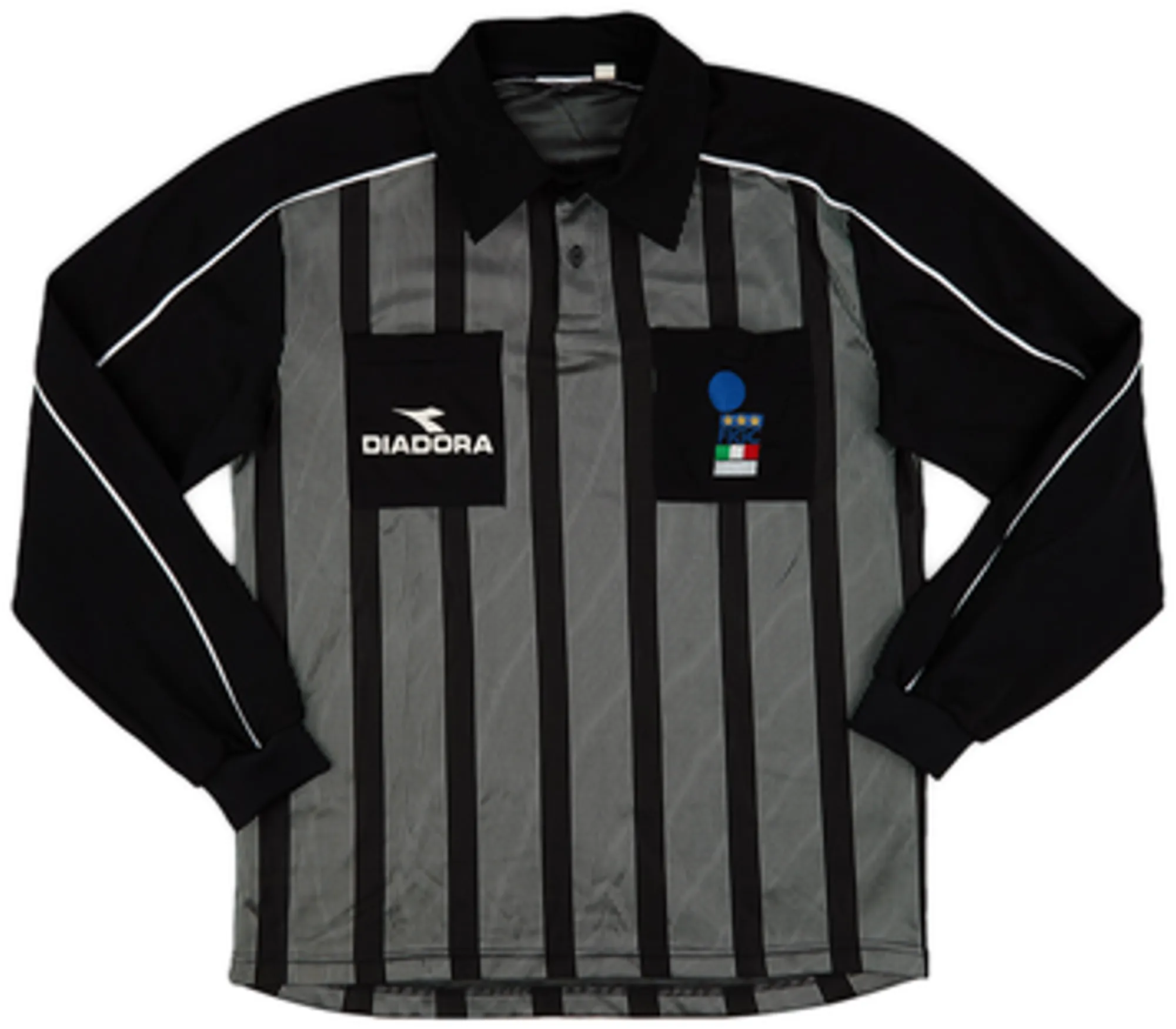 1999-00 Italy FIGC Diadora Referee L/S Shirt - 8/10 - (XL)