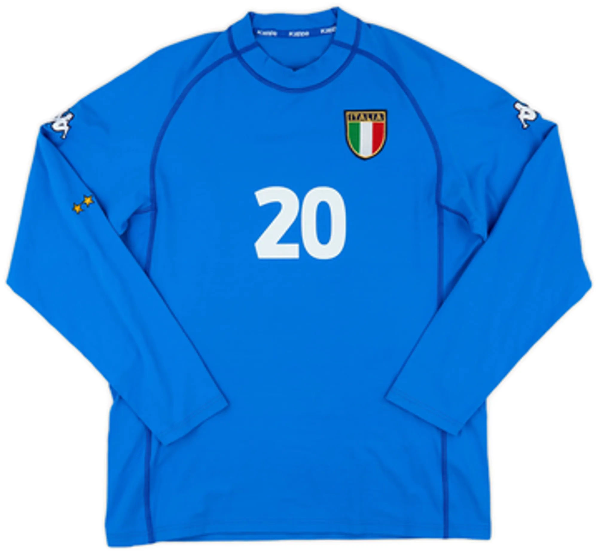 2000-01 Italy Home L/S Shirt Totti #20 - 9/10 - (XXL)