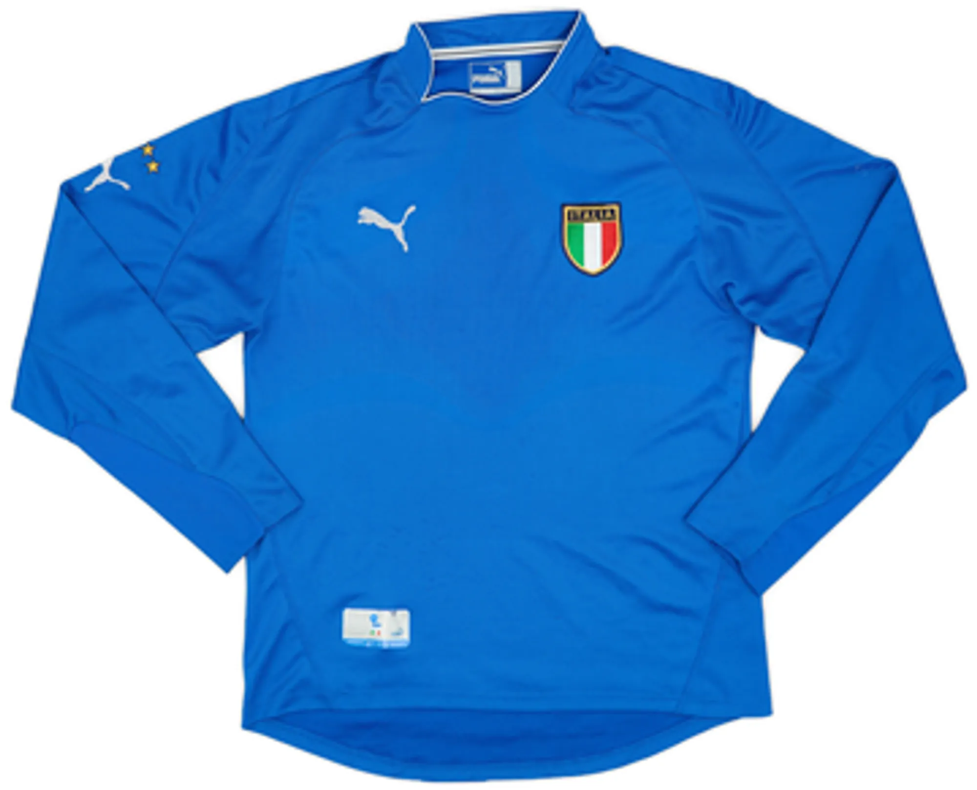 2003-04 Italy Home L/S Shirt - 6/10 - (L)