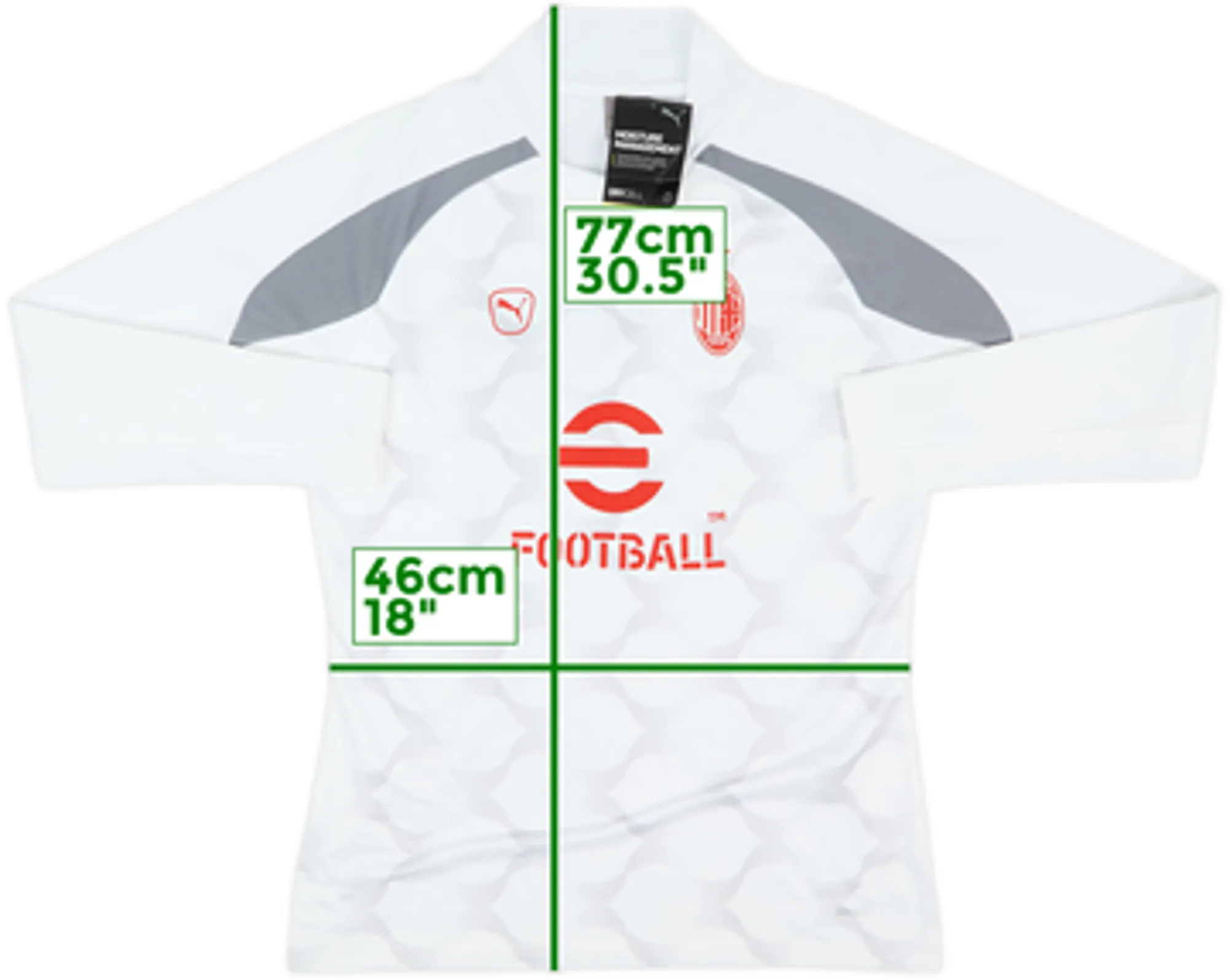 2021-22 AC Milan Puma Sweat Top (M)