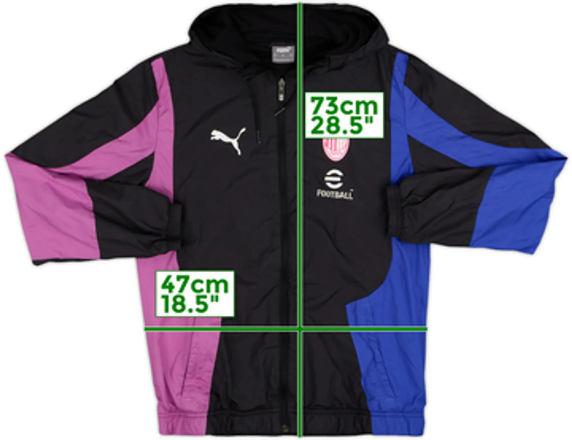 2023-24 AC Milan Puma Pre-Match Anthem Jacket - 10/10 - (S)