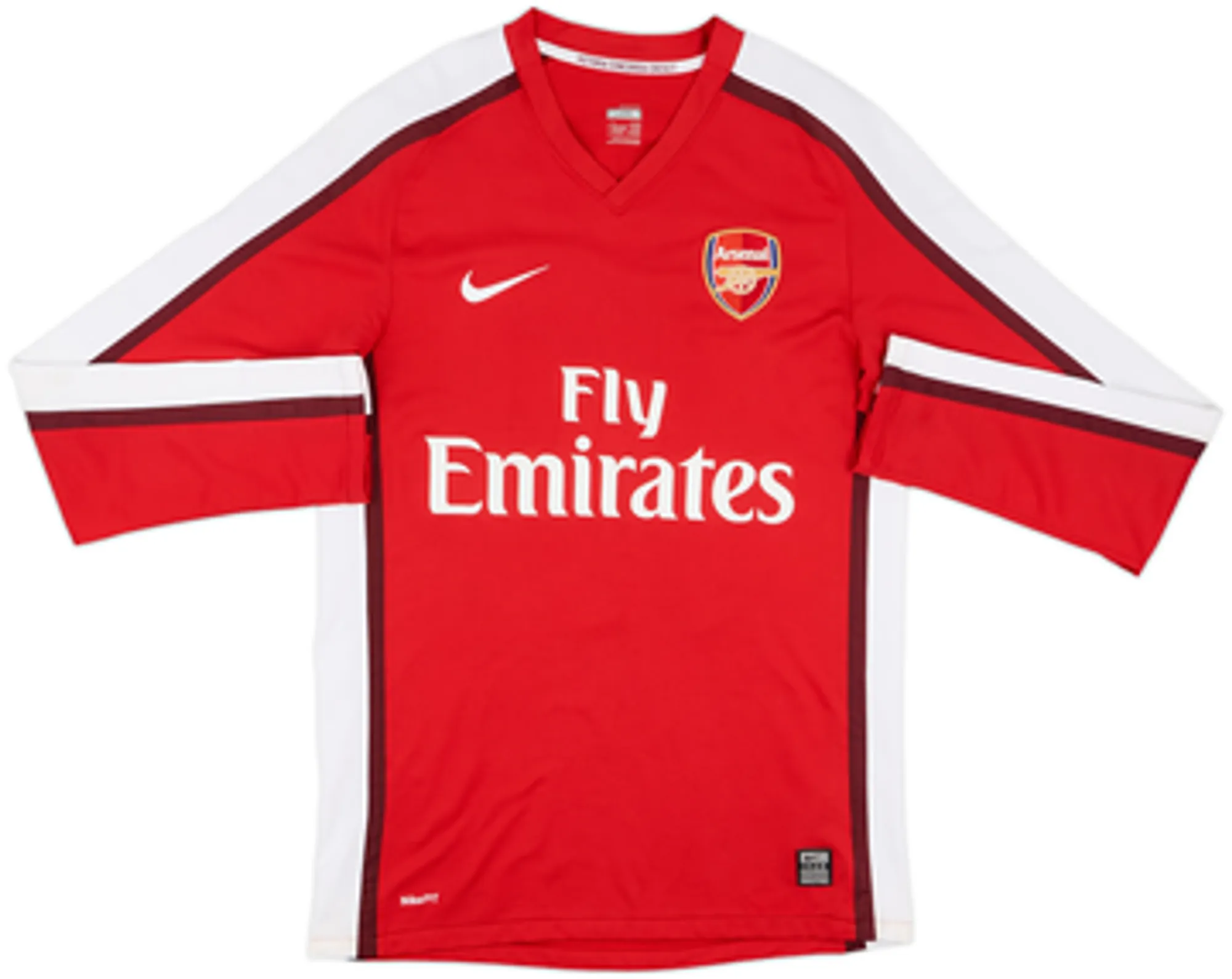2008-10 Arsenal Home L/S Shirt Song #17 - 8/10 - (S)